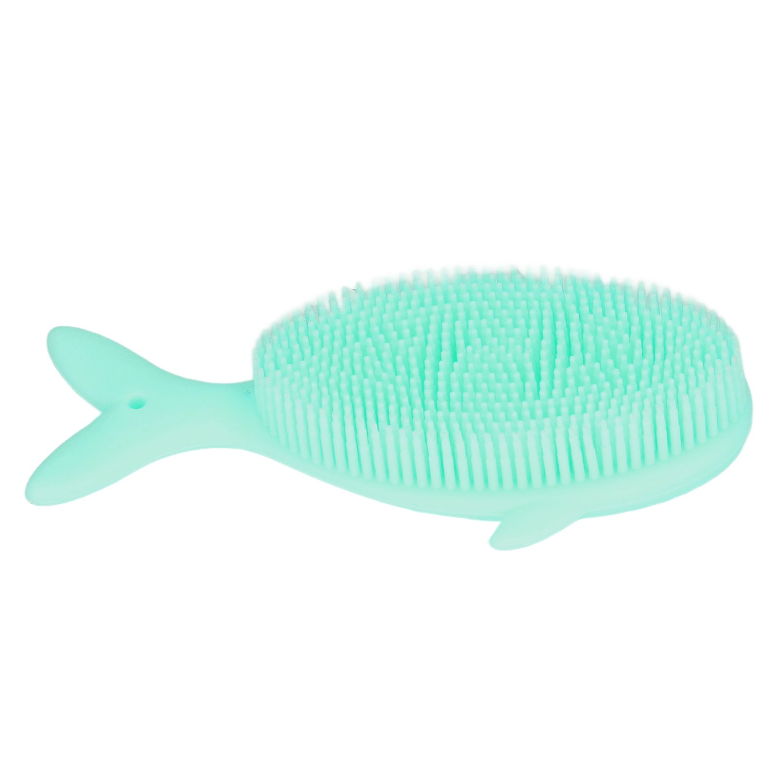 Baby Bath Brush Cartoon Whale Shape Silicone Soft Hair Baby Bath Shampoo view 4