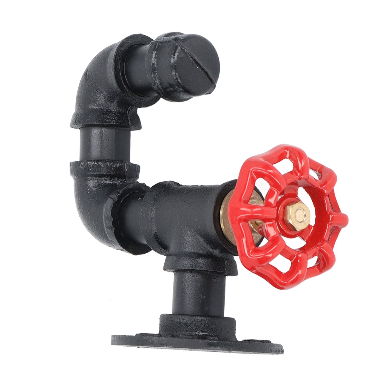 Industrial Pipe Coat Hook Rack Heavy Duty Rustic Hat Robe Towel Wall Mounted view 2