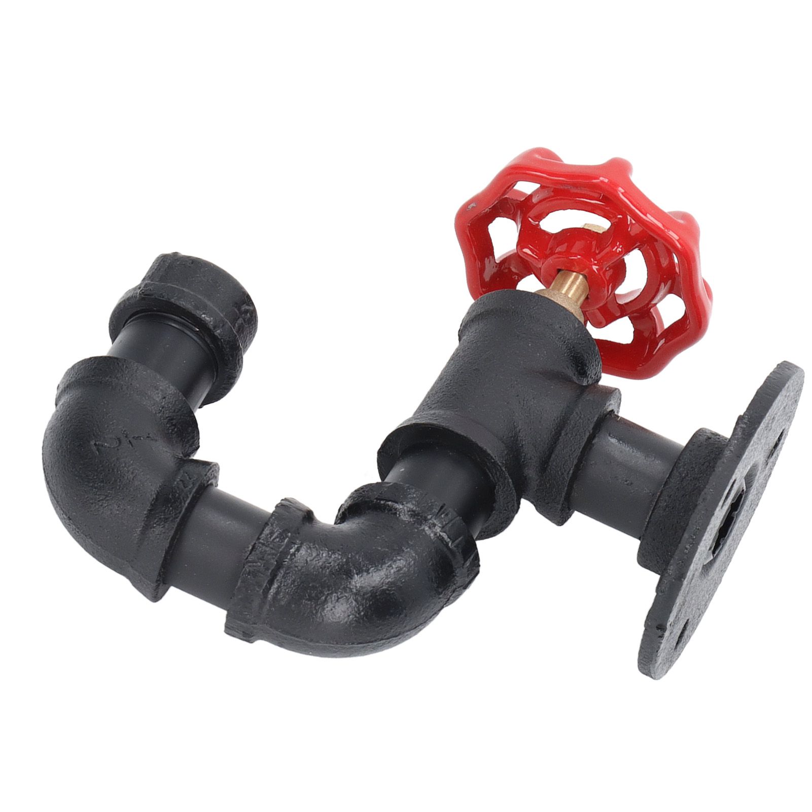 Industrial Pipe Coat Hook Rack Heavy Duty Rustic Hat Robe Towel Wall Mounted view 5