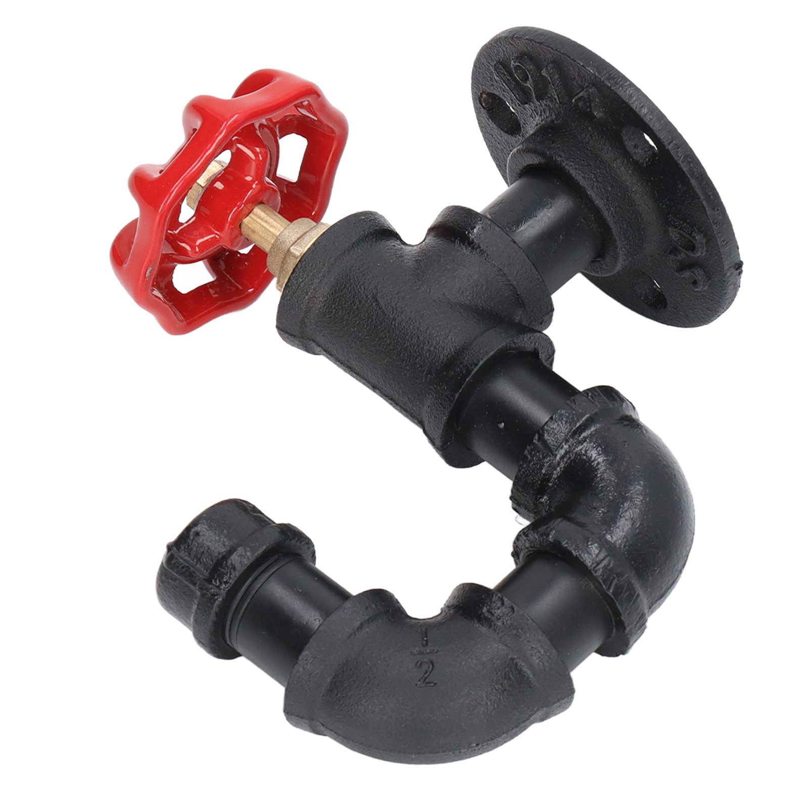 Industrial Pipe Coat Hook Rack Heavy Duty Rustic Hat Robe Towel Wall Mounted view 15