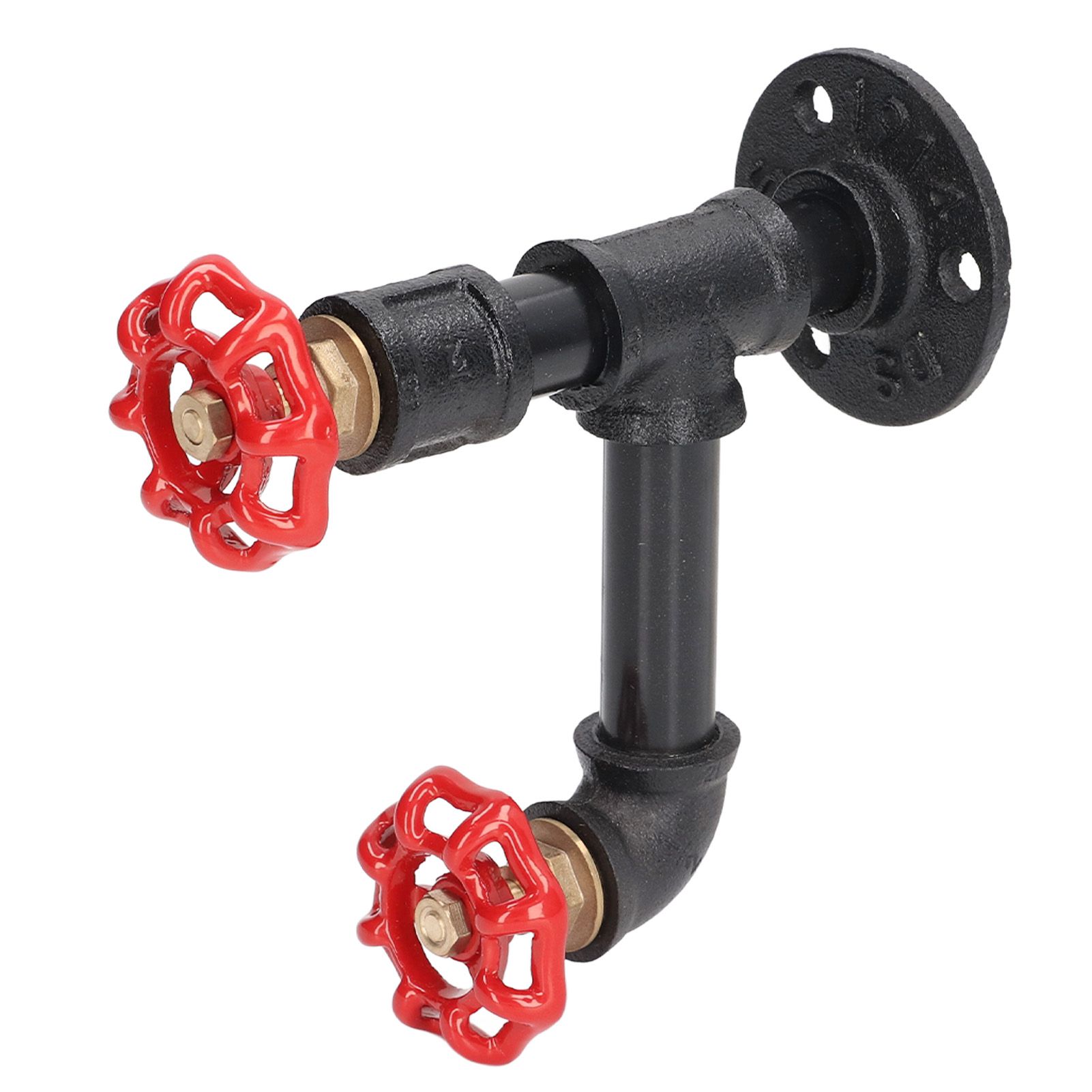 Industrial Pipe Coat Hook Rack Heavy Duty Rustic Hat Robe Towel Wall Mounted view 5