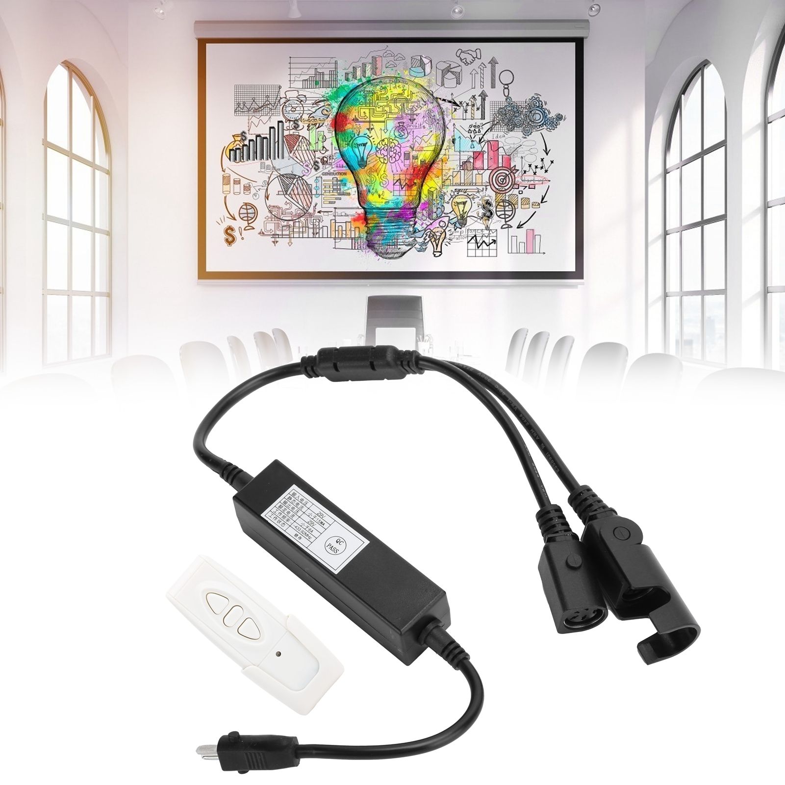 Wireless Remote Control for TV Lifter Electric Window Opener LCD Monitor 01+4P+5P view 9