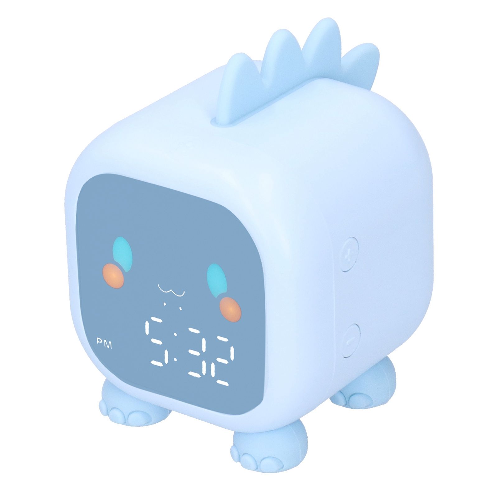 LED Alarm Clock Mini Portable Voice Control Temperature Display USB Charging view 3