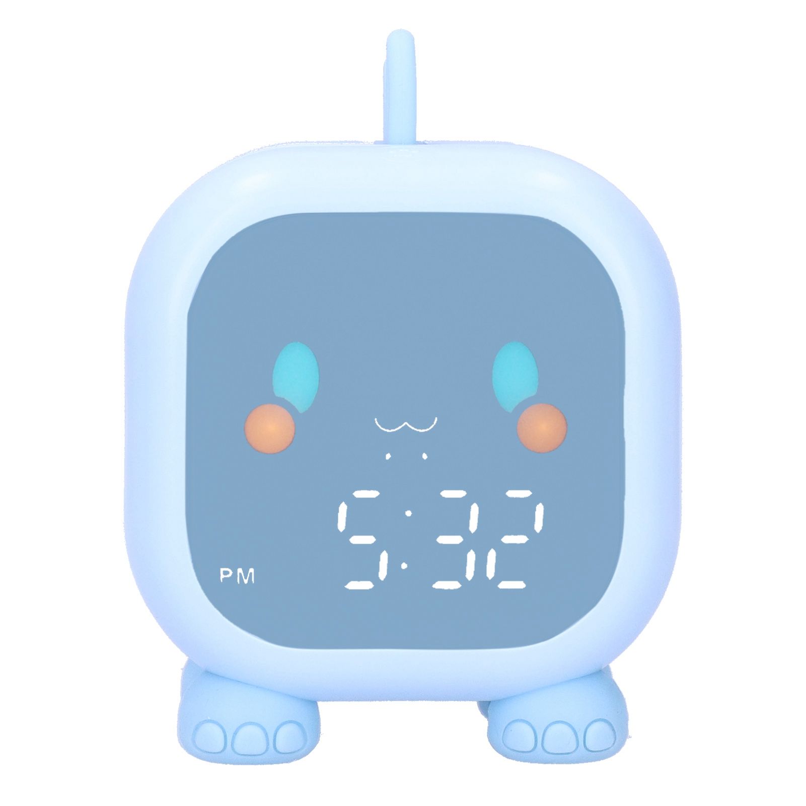 LED Alarm Clock Mini Portable Voice Control Temperature Display USB Charging view 4