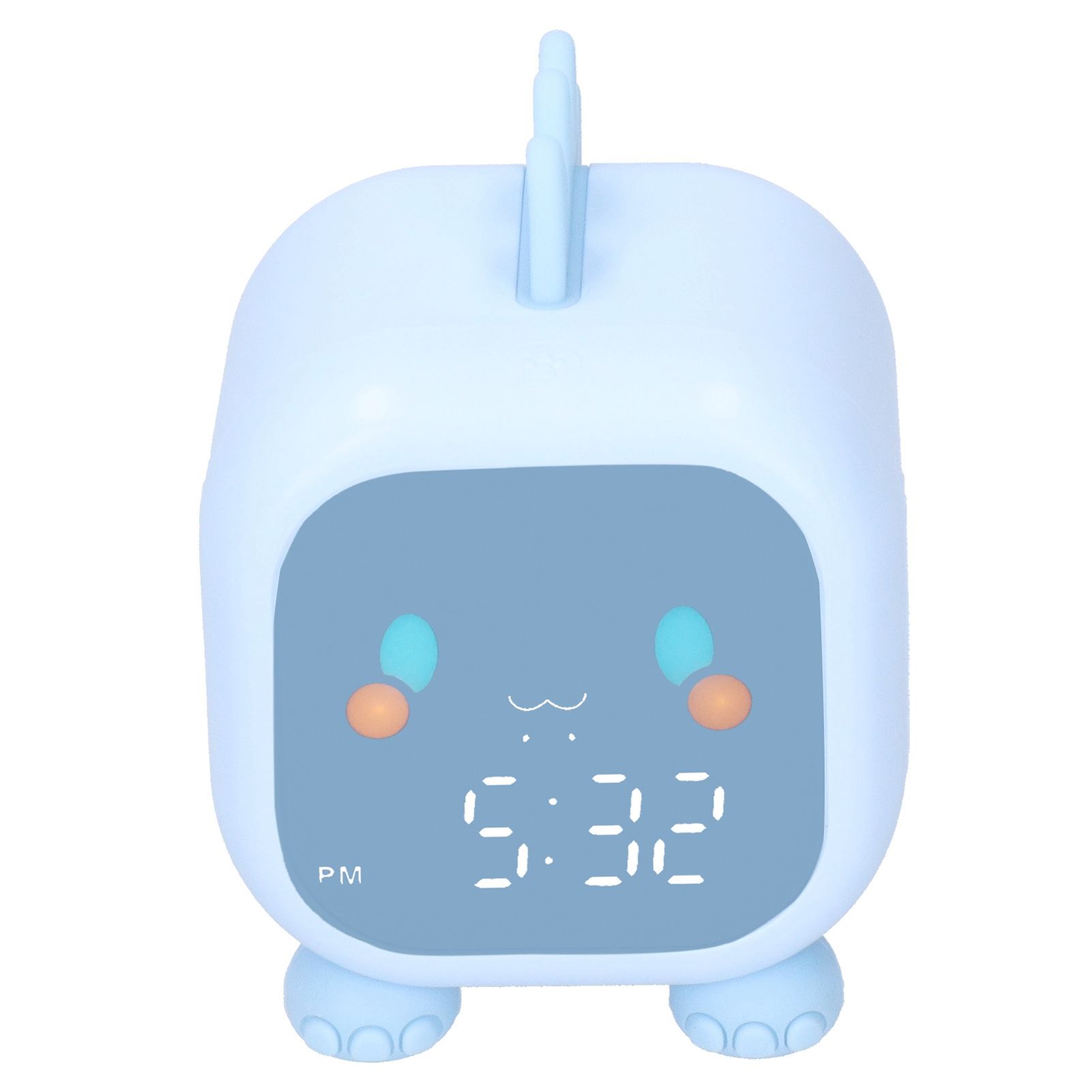 LED Alarm Clock Mini Portable Voice Control Temperature Display USB Charging view 5