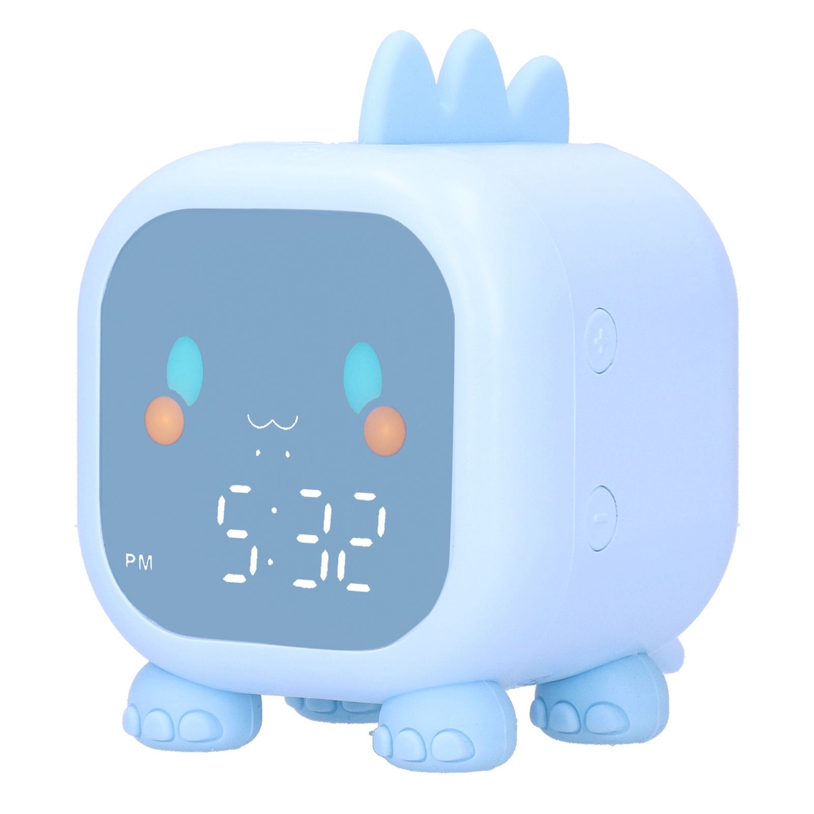 LED Alarm Clock Mini Portable Voice Control Temperature Display USB Charging view 6