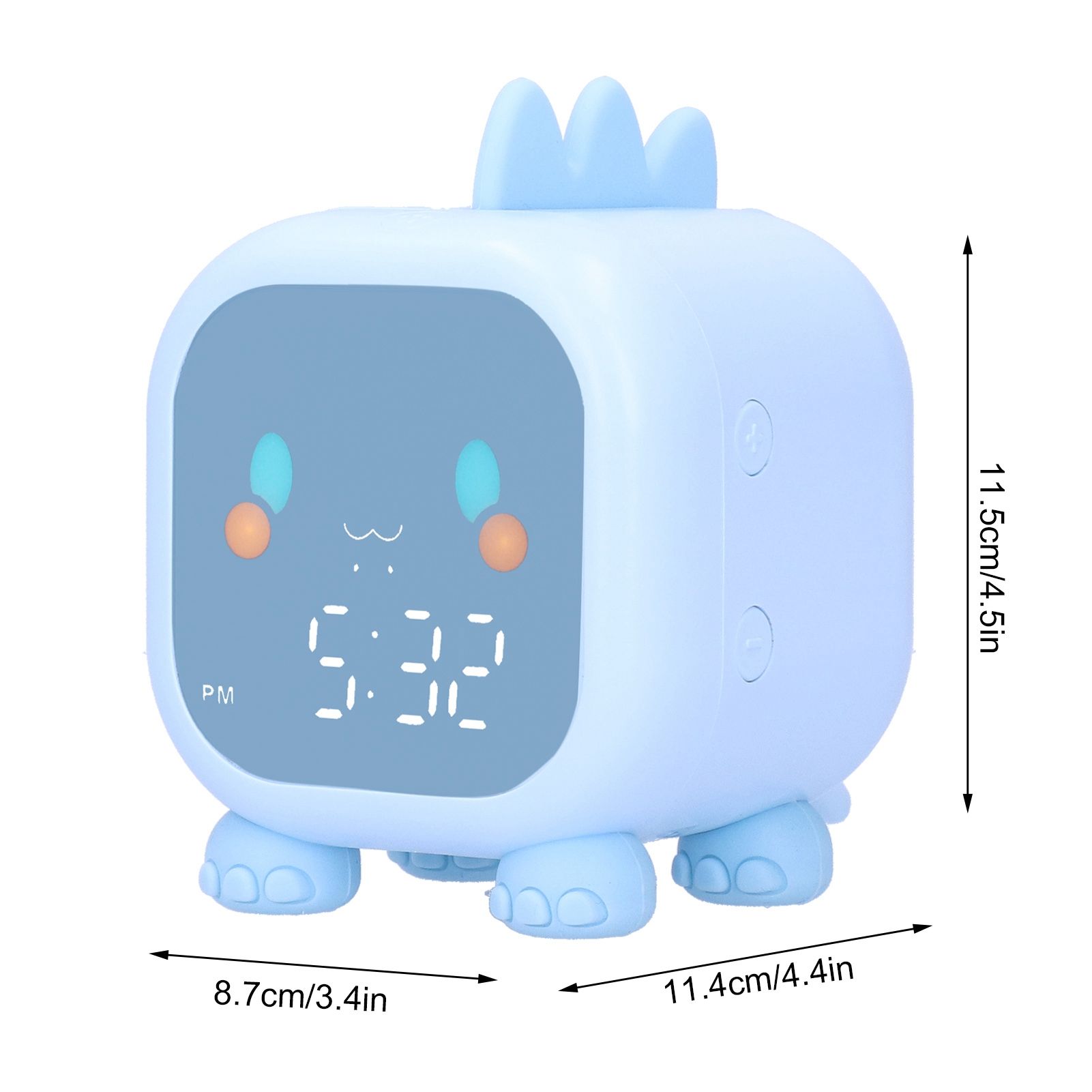 LED Alarm Clock Mini Portable Voice Control Temperature Display USB Charging view 11