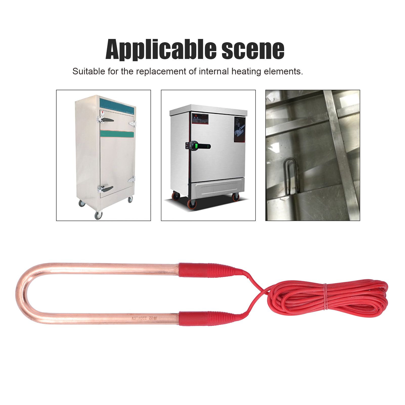 220V Brass Electric Heating Tube AntiExplosion UShape Heating Pipe Heater with view 12