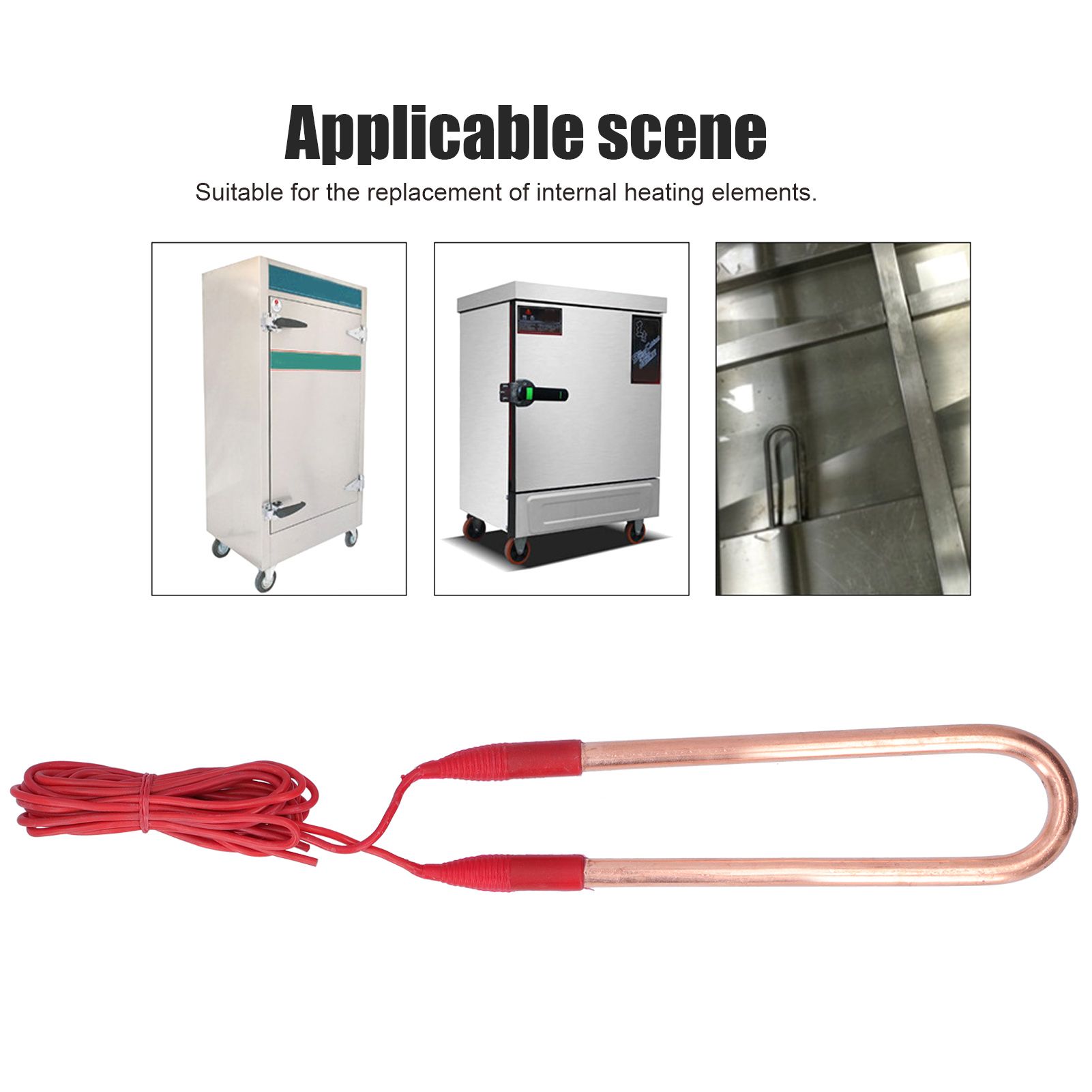 220V Brass Electric Heating Tube AntiExplosion UShape Heating Pipe Heater with view 13