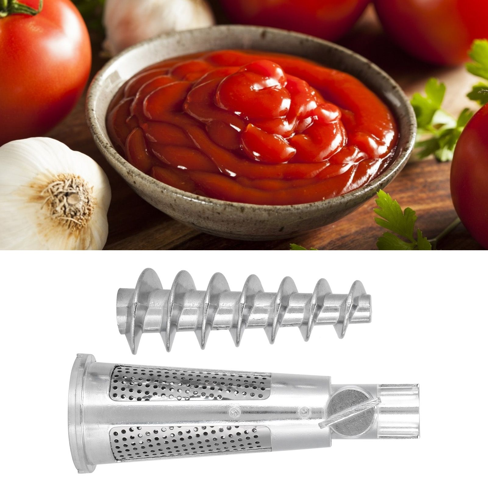 Meat Grinder Tomato Juicer Screw Shaft Filter Sleeve Baffle Accessories for view 9