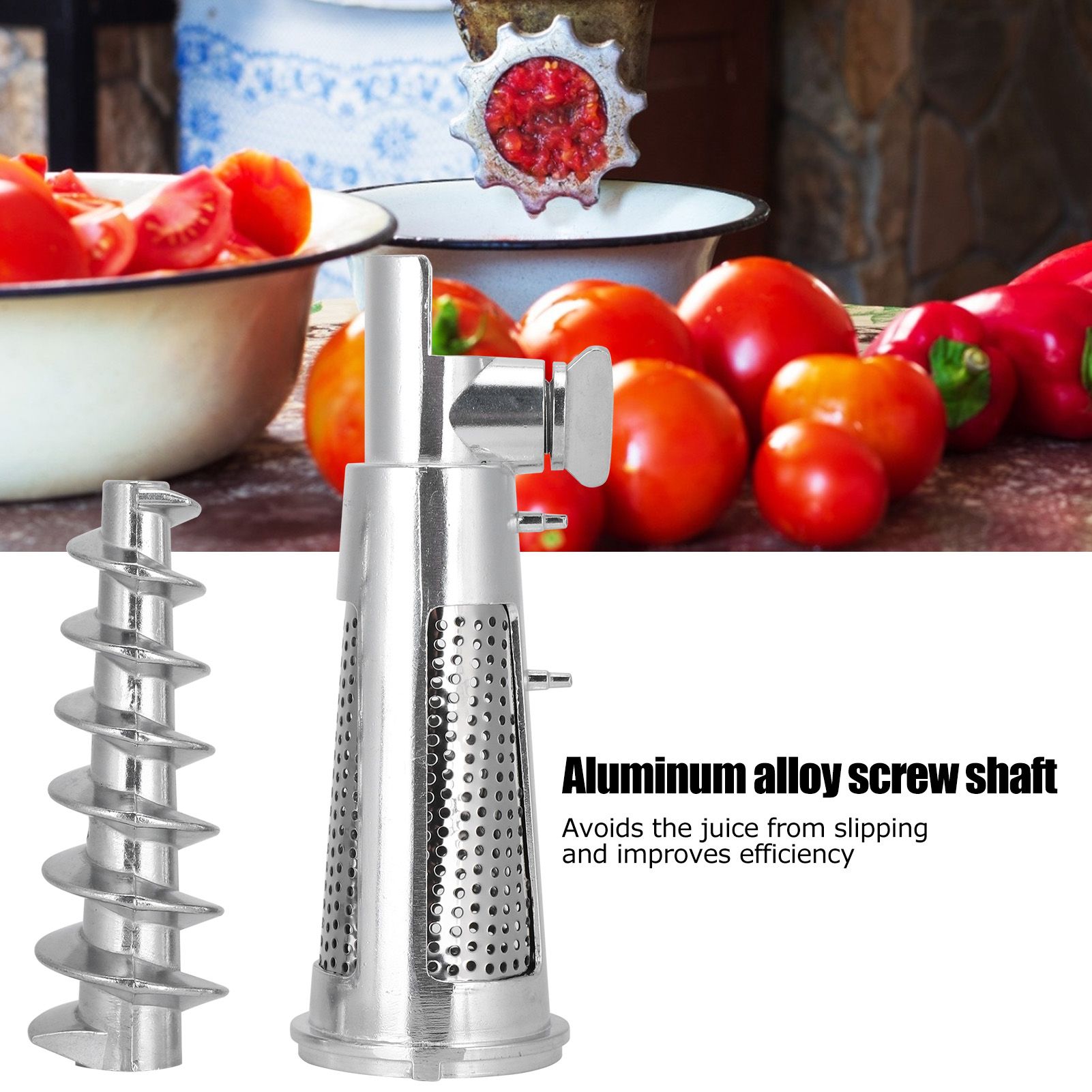 Meat Grinder Tomato Juicer Screw Shaft Filter Sleeve Baffle Accessories for view 14
