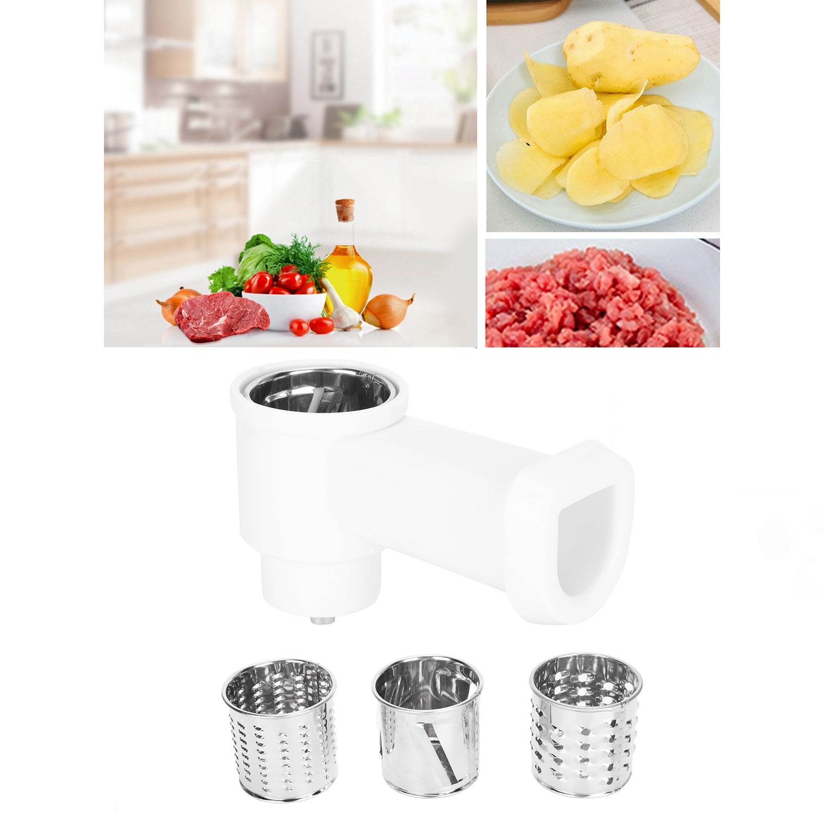 Meat Grinder Outlet Cutter Head Kit Blender Accessory Parts for 5# Vegetable view 9
