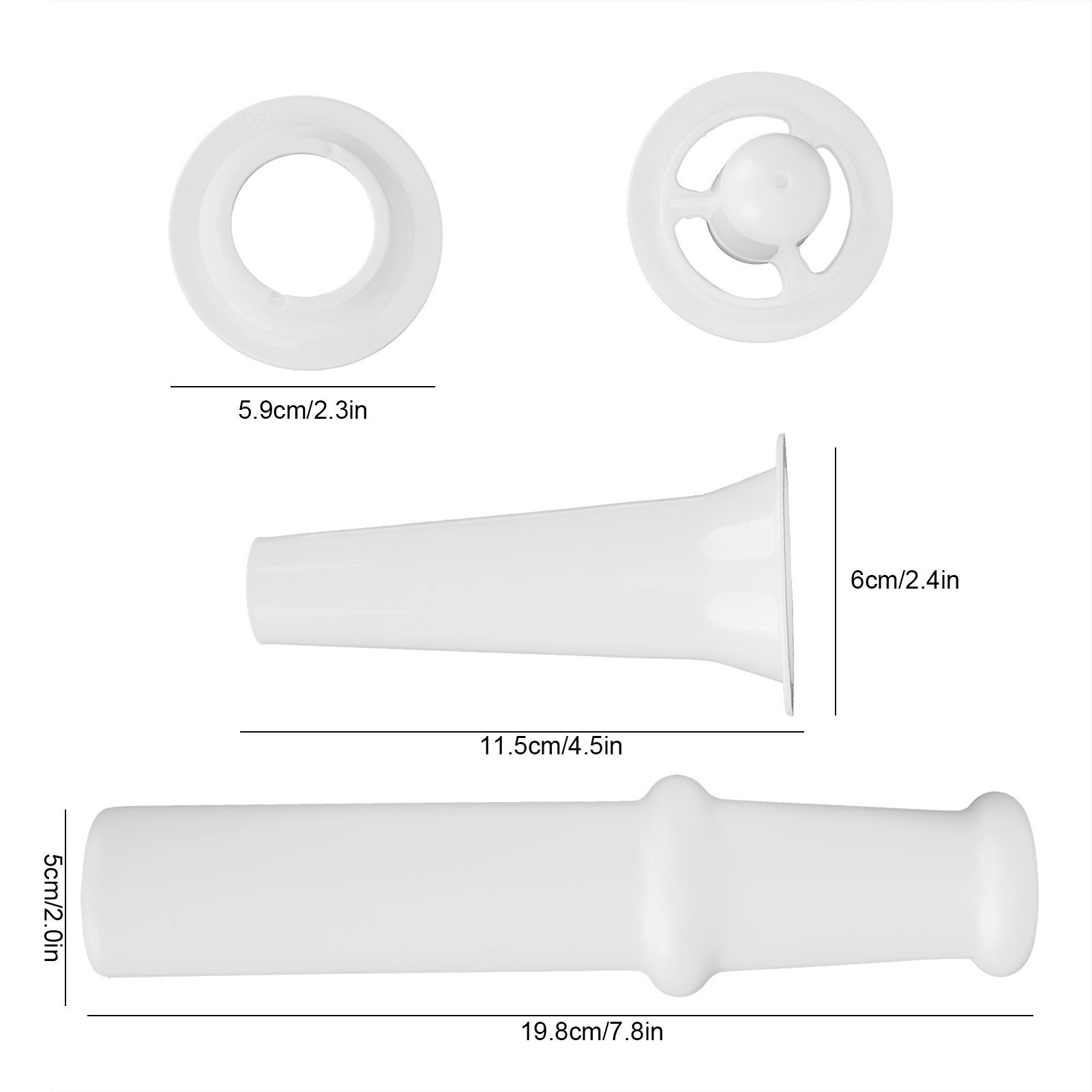 Universal Food Pusher Sausage Filler Nozzle Kubbe Attachment Kit for 5# Meat view 11