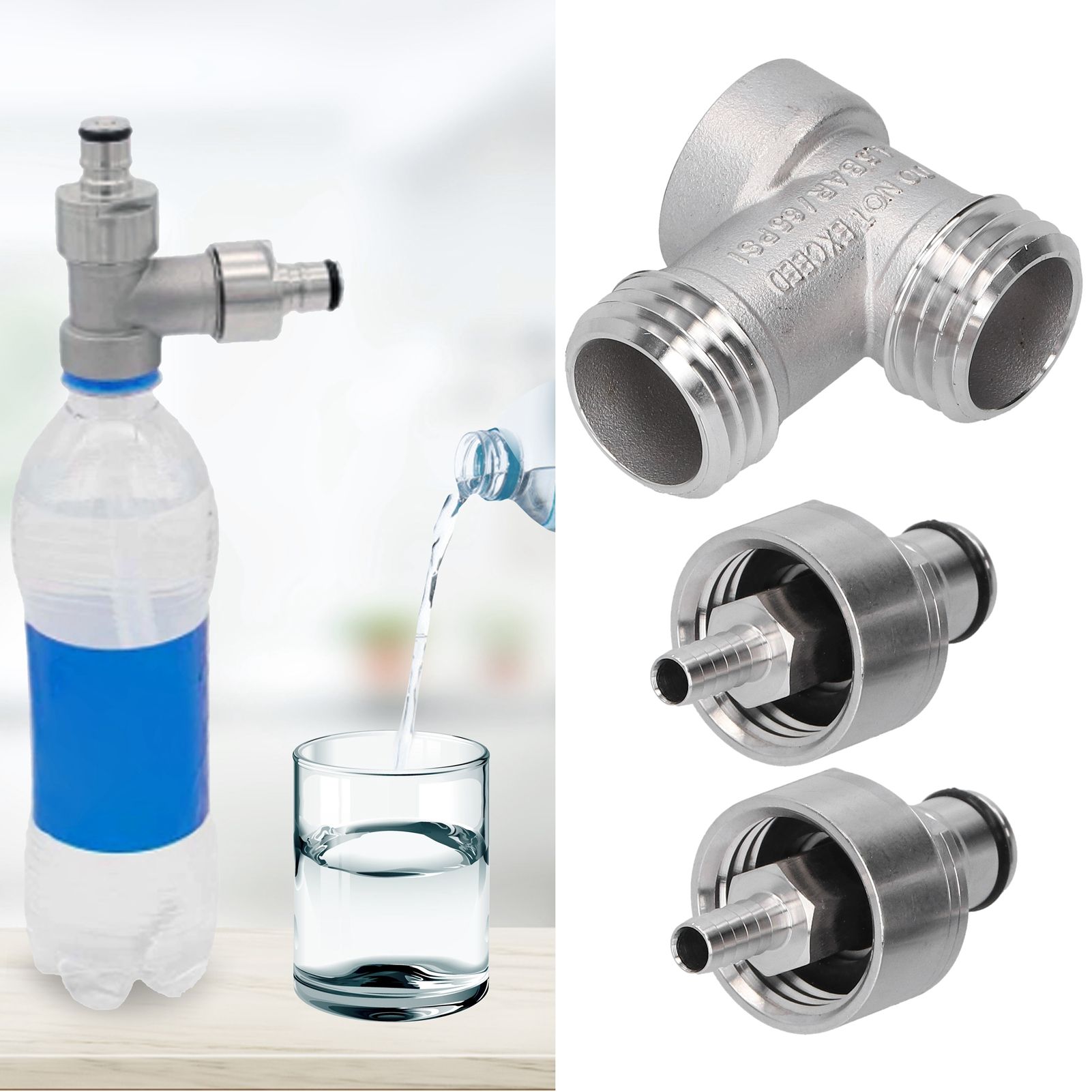 Beer Brewing Adapter Converter Carbonation Conversion Connector for PET Bottle view 9