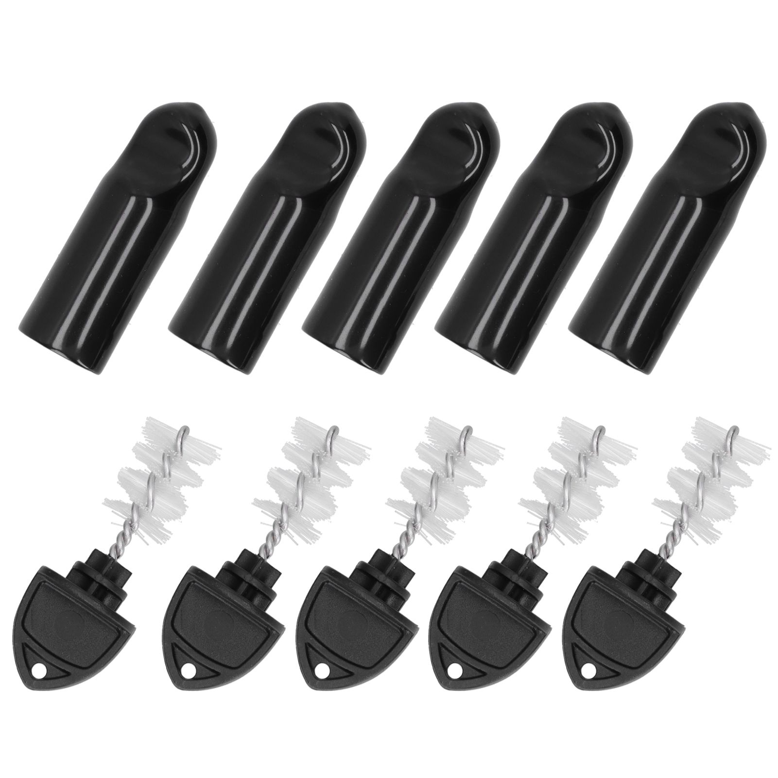 5Pcs Beer Tap Brush 5Pcs Draft Beer Faucet Cap Set Accessories for Home Bar Use view 2