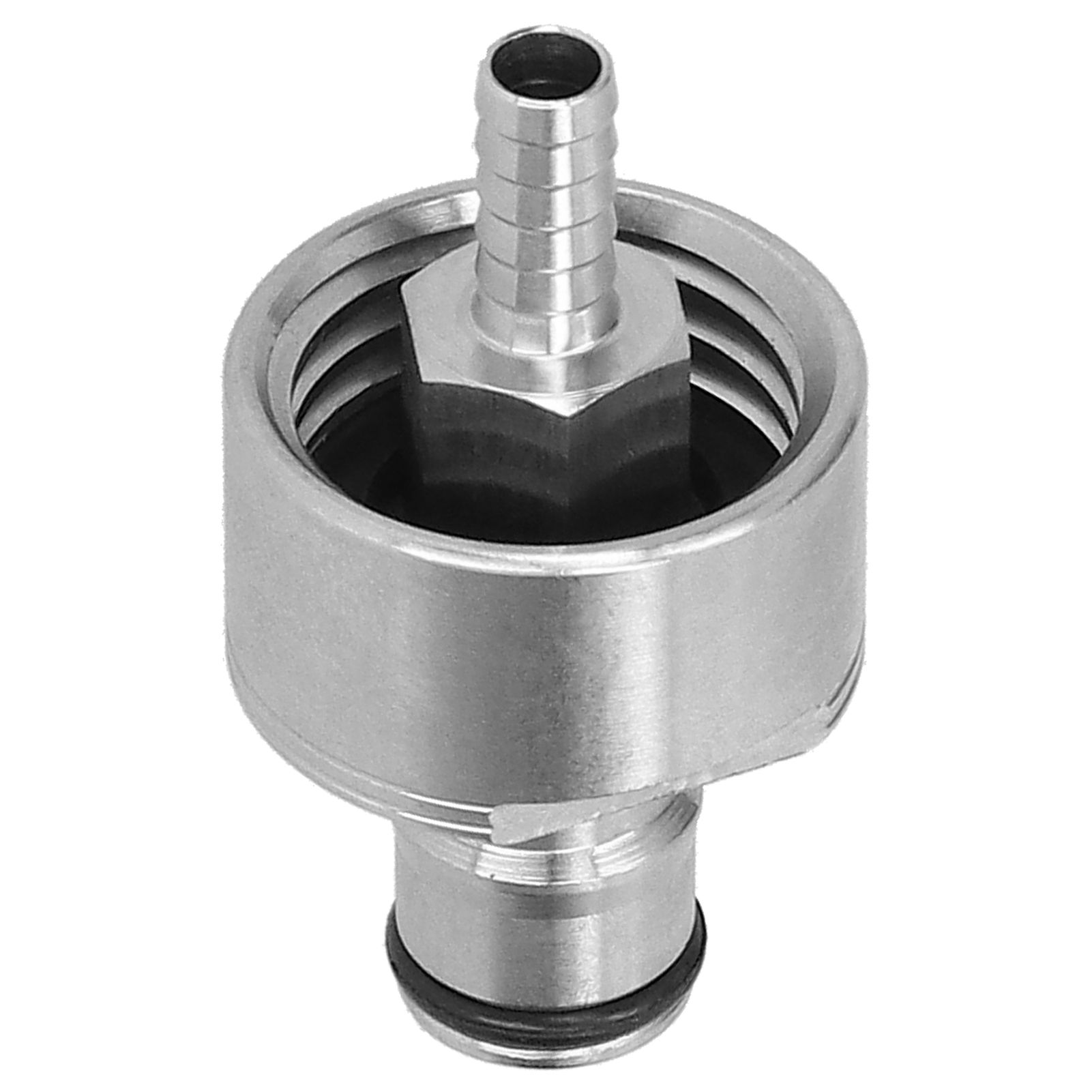 Stainless Steel Carbonation Cap with 5/16in Barb Ball Lock Type Fit Soft PET view 6