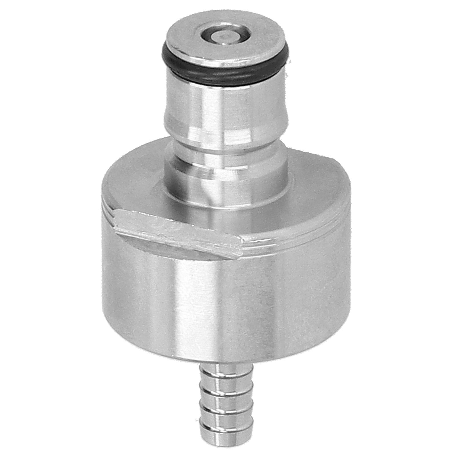 Stainless Steel Carbonation Cap with 5/16in Barb Ball Lock Type Fit Soft PET view 7