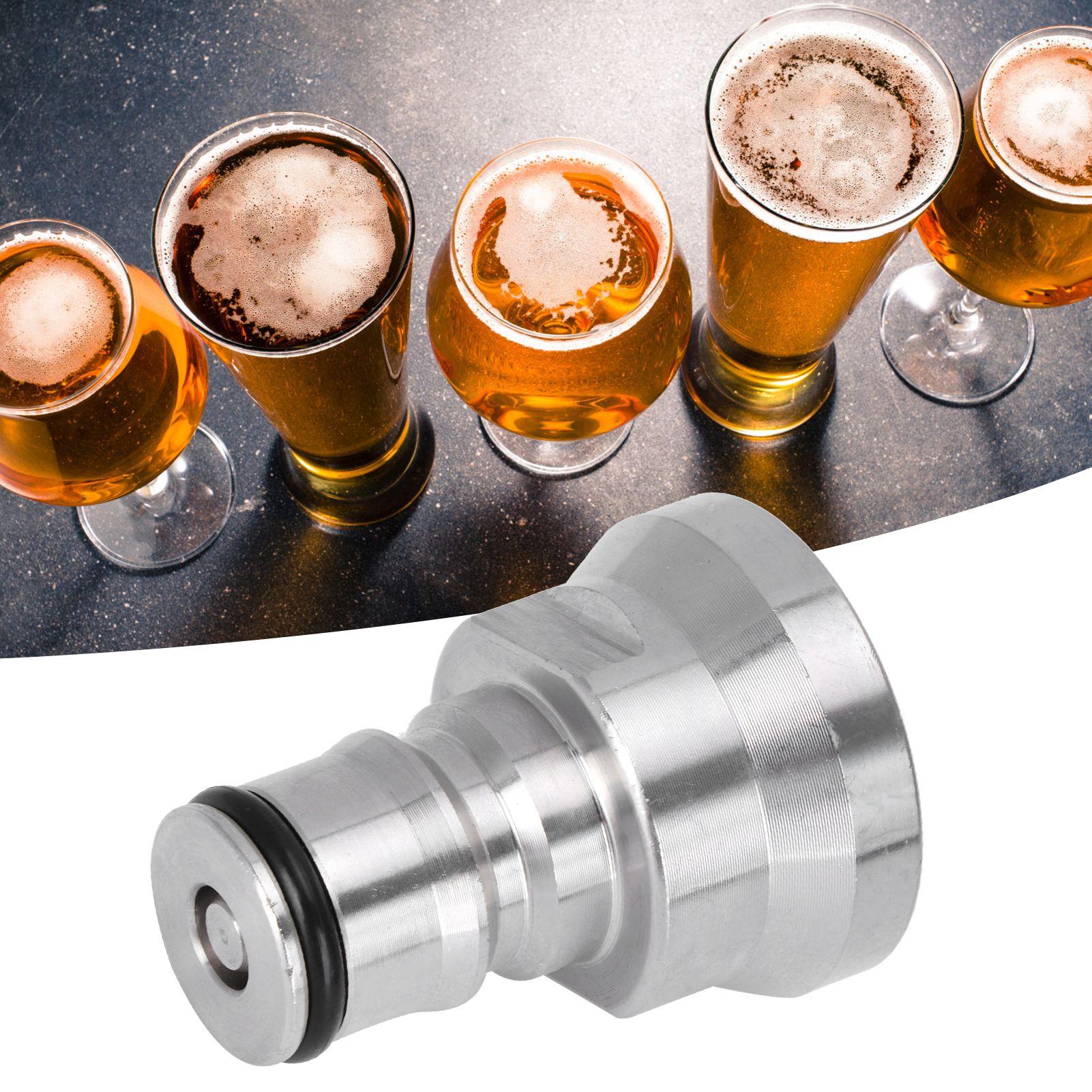 1/2in Liquid Ball Lock Stainless Steel Keg Coupler Adapter Beer Barrel Brewing view 9