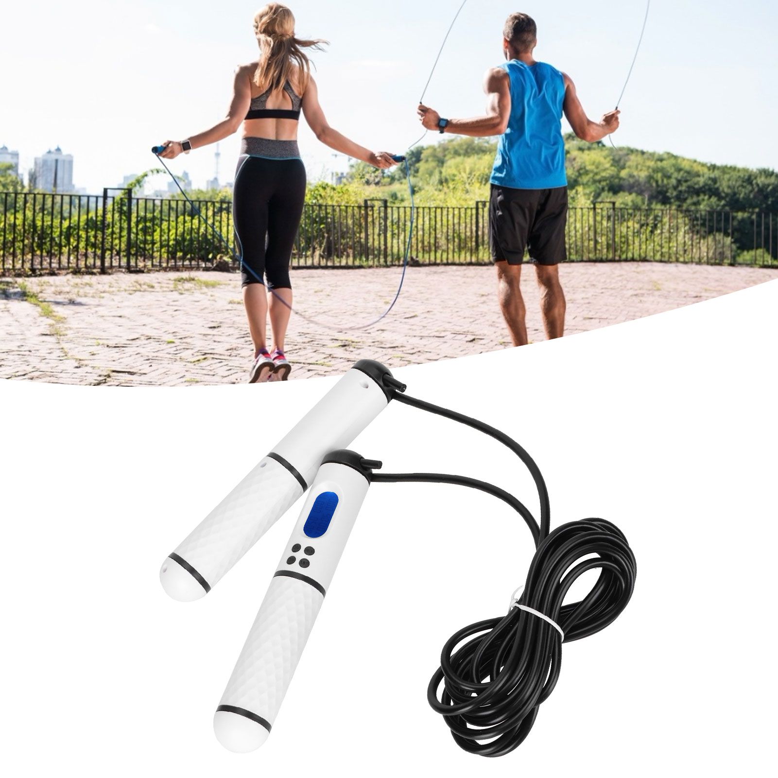 Skipping Rope Intelligent Electronic Counting Exercise Jumping Rope Fitness view 9