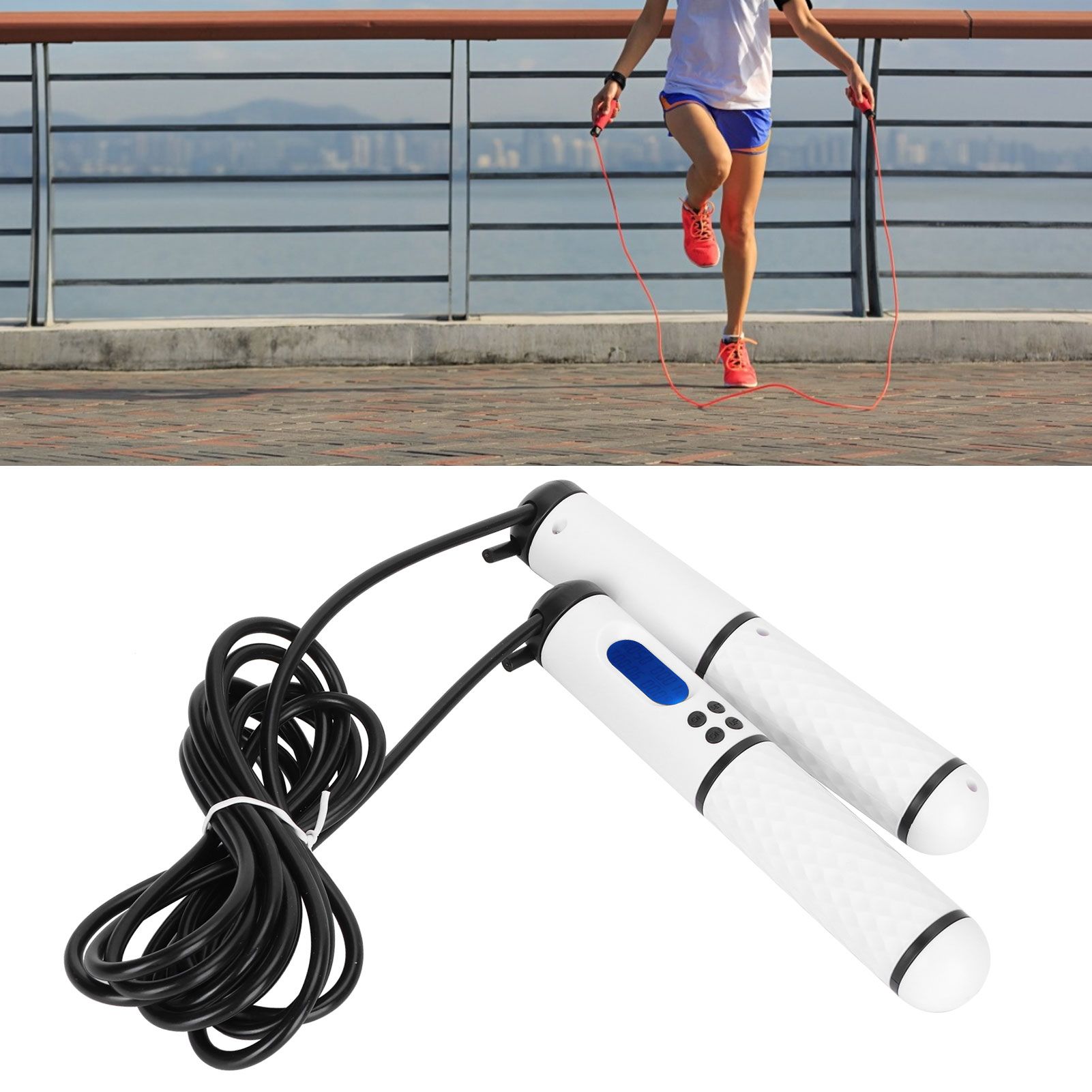 Skipping Rope Intelligent Electronic Counting Exercise Jumping Rope Fitness view 10