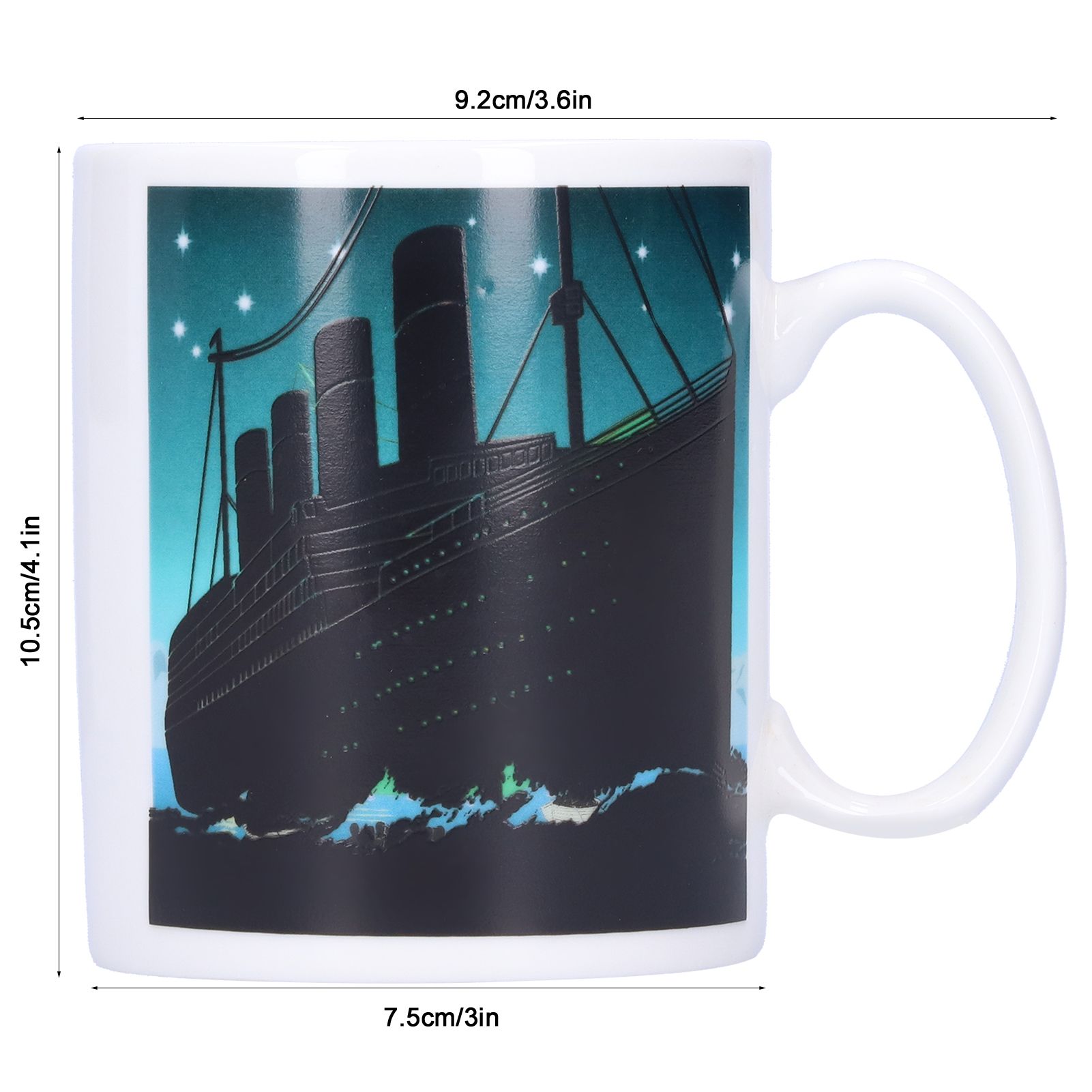 Ceramic Coffee Mug Heat‑Sensitive Color Changing Cup Hot Tea Milk Drinkware view 13