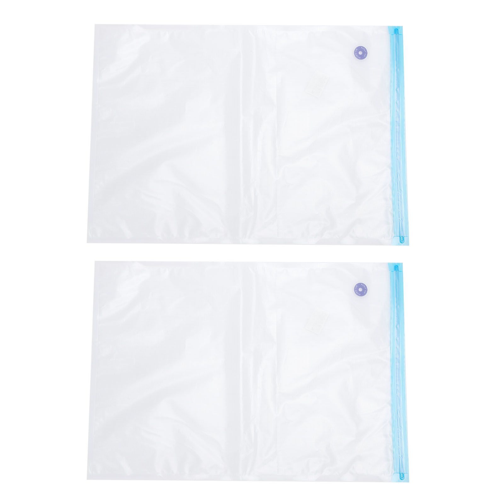 2PCS 50x35CM Vacuum Zipper Bags Vacuum Food Sealer Storage Bags with 3CM