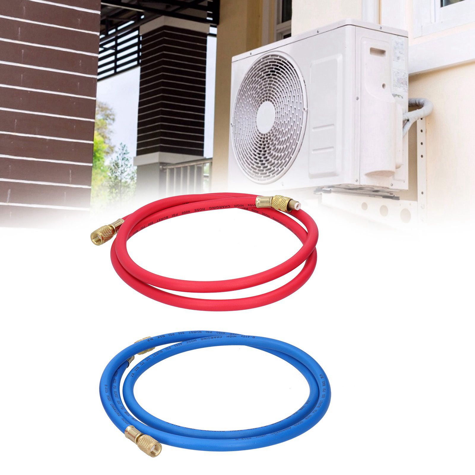 Refrigerant Charging Hose Fluoride Adding Tube Car Air Conditioning Repair view 9