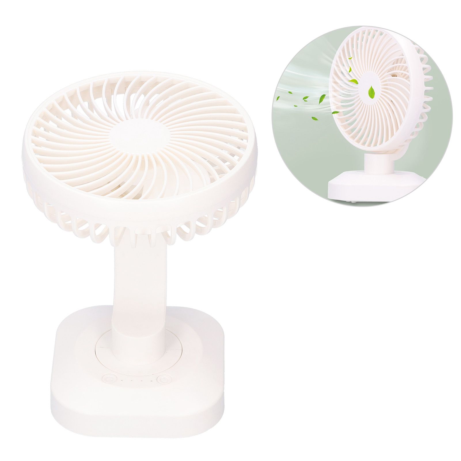 Table Fan Adjustable Portable Mini Fan 3‑Speeds Desktop Fan for Office Home view 9