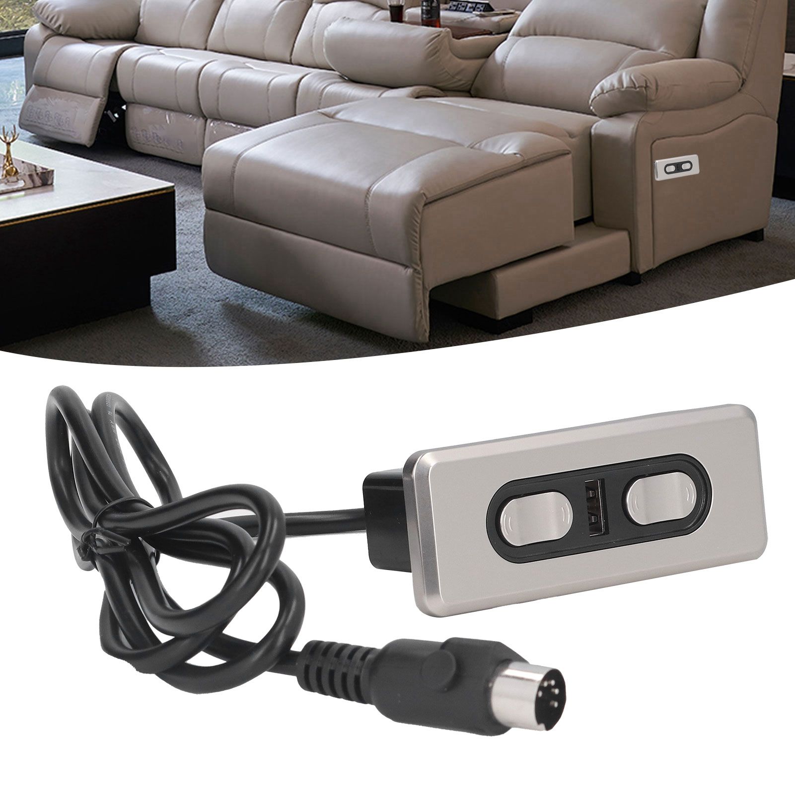 Dual Motor 12V/29V Electric Sofa Controller Recliner Lift Controller with USB view 12