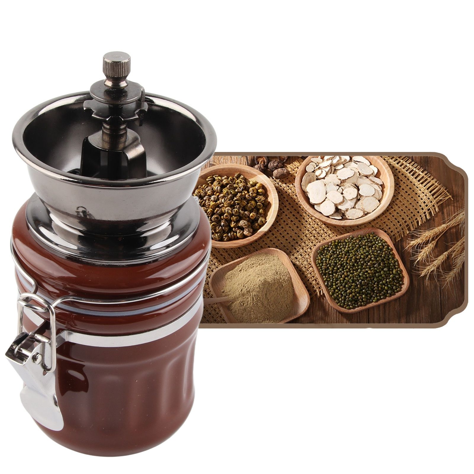 Manual Coffee Grinder European Style Multifunctional Ceramic Coffee Mill for view 12