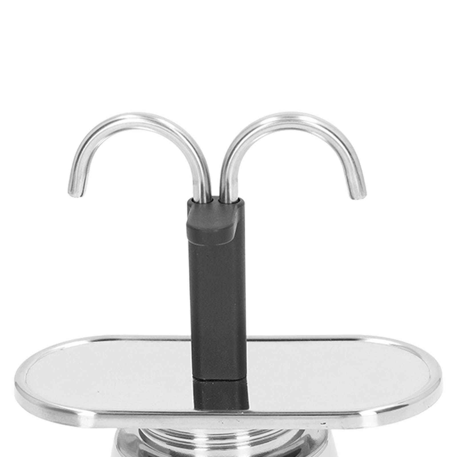 Moka Pot 100ml Dual Pipe Stainless Steel Durable Food Grade Anti Scald Nonslip view 13