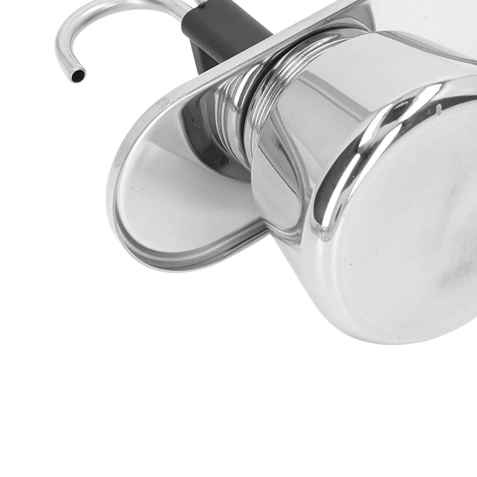 Moka Pot 100ml Dual Pipe Stainless Steel Durable Food Grade Anti Scald Nonslip view 14