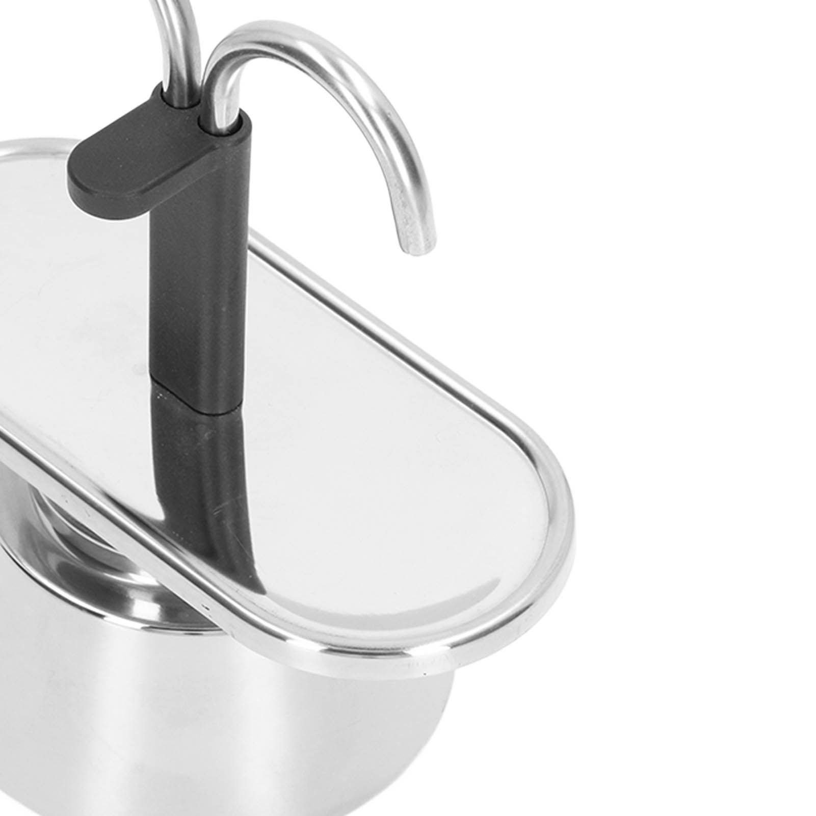 Moka Pot 100ml Dual Pipe Stainless Steel Durable Food Grade Anti Scald Nonslip view 15