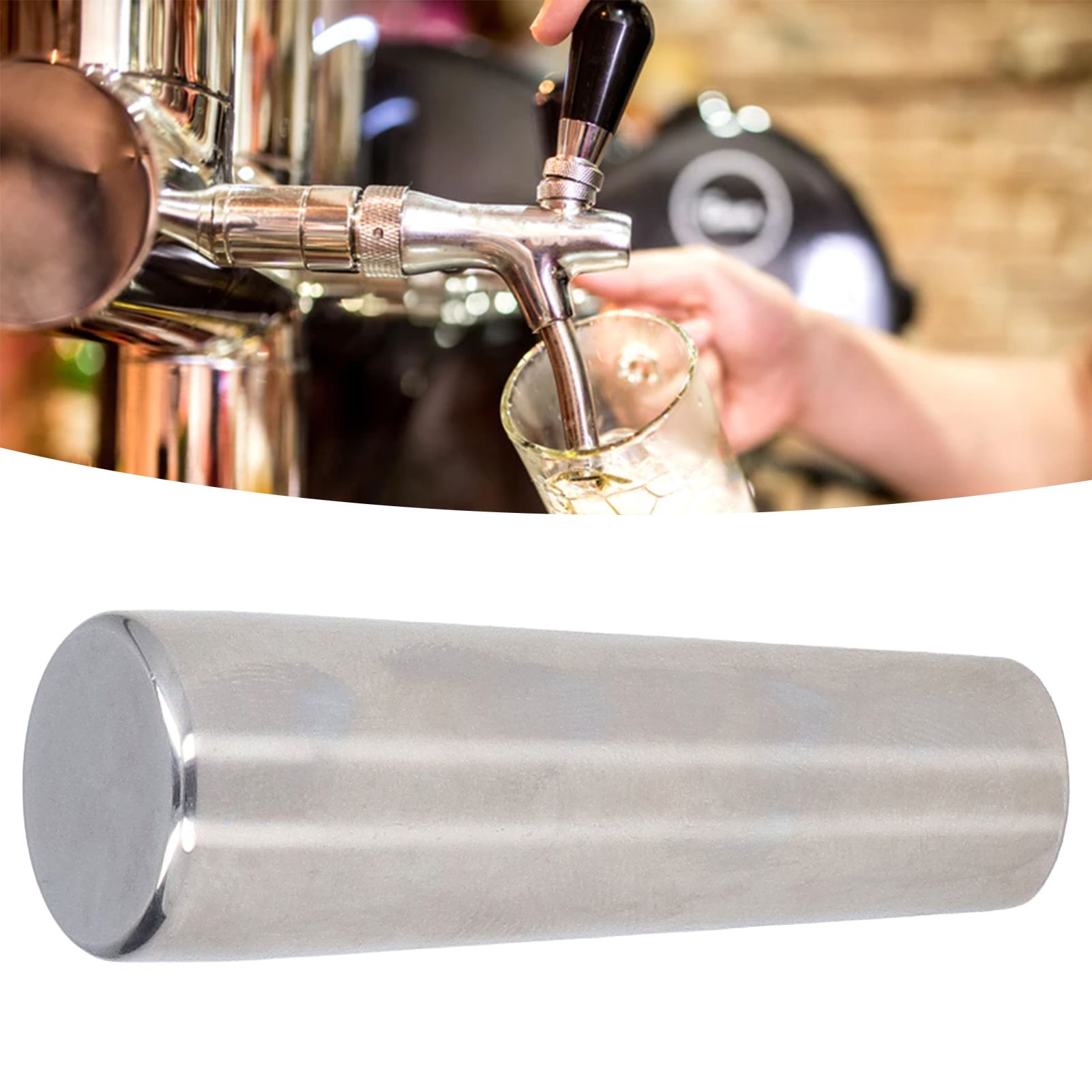 Beer Tap Handle Stainless Steel Mirror Appearance Rust Resistance 2.6in Beer view 11