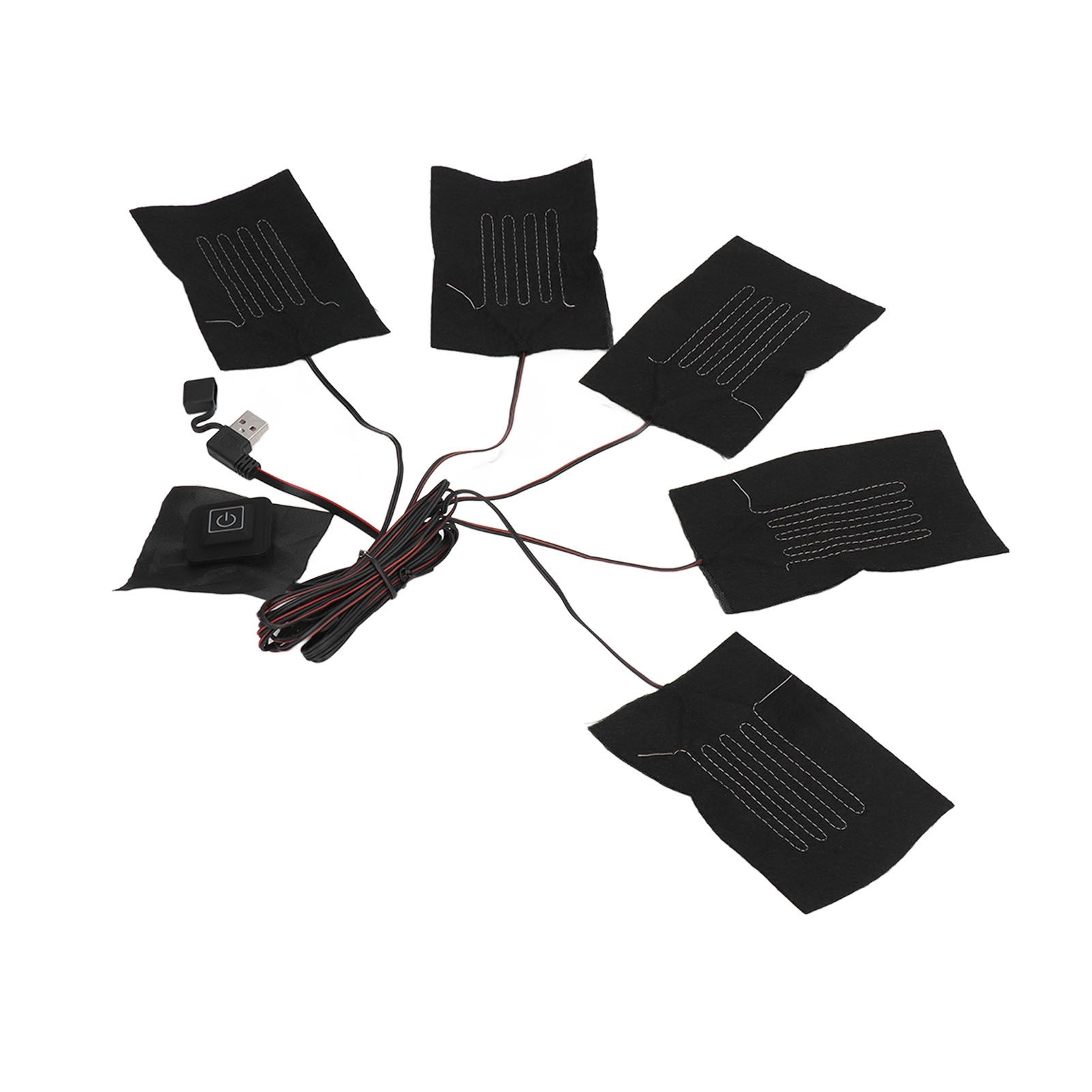 5 in 1 Electric Vest Cloth Heat Pad 3 Gears Temperature Adjustable USB Heating view 2