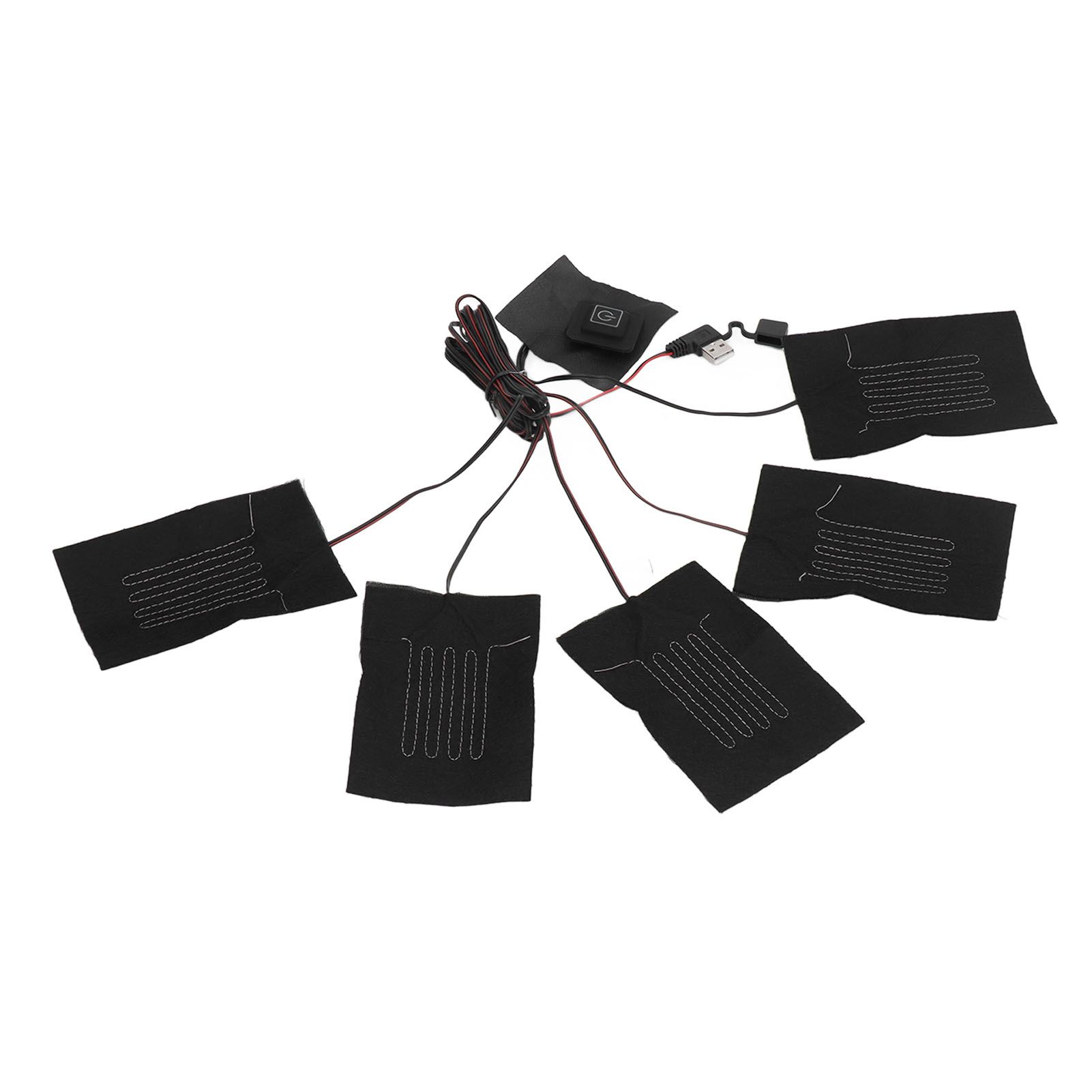 5 in 1 Electric Vest Cloth Heat Pad 3 Gears Temperature Adjustable USB Heating view 4