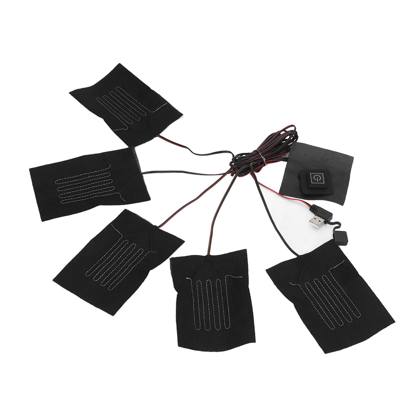 5 in 1 Electric Vest Cloth Heat Pad 3 Gears Temperature Adjustable USB Heating view 5