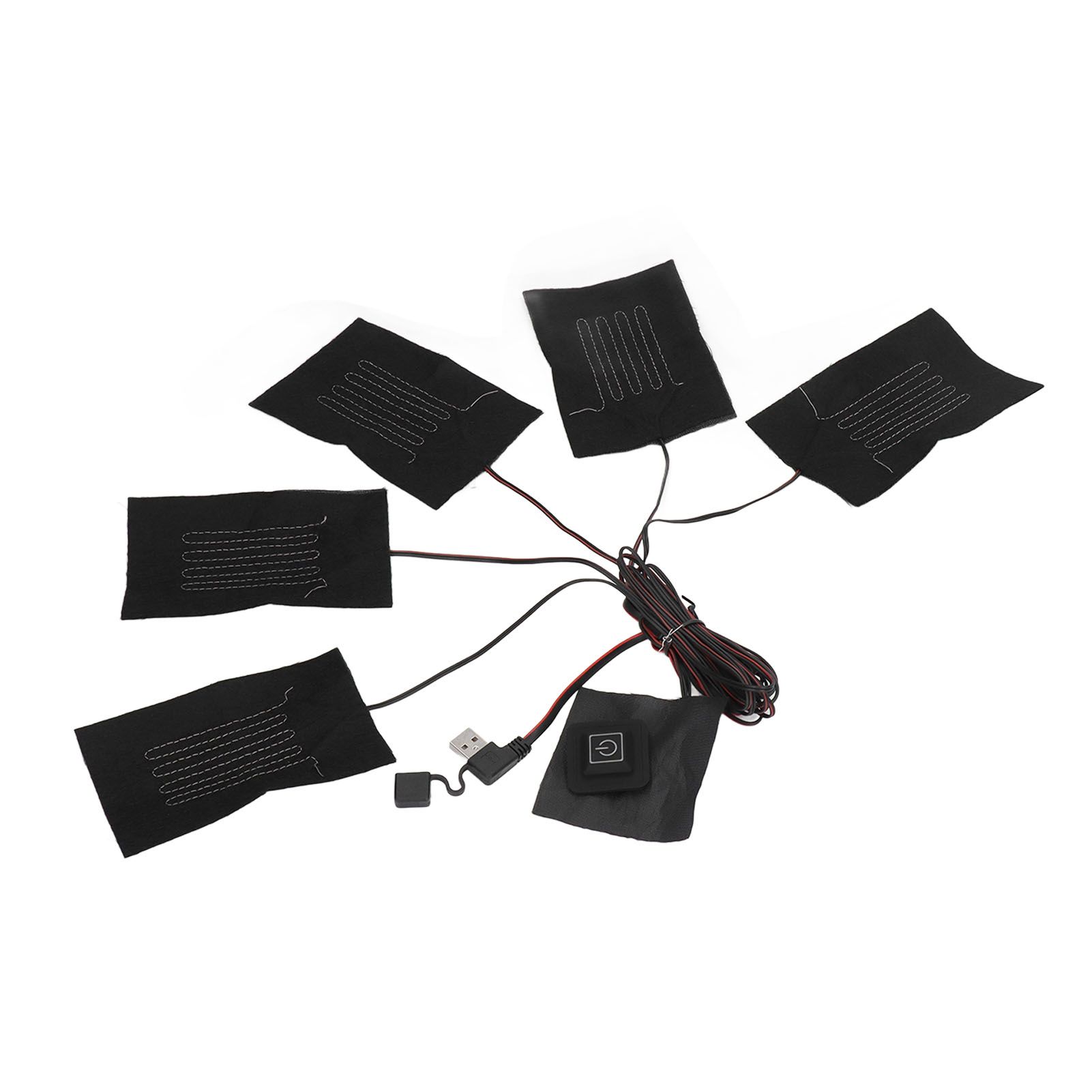 5 in 1 Electric Vest Cloth Heat Pad 3 Gears Temperature Adjustable USB Heating view 6