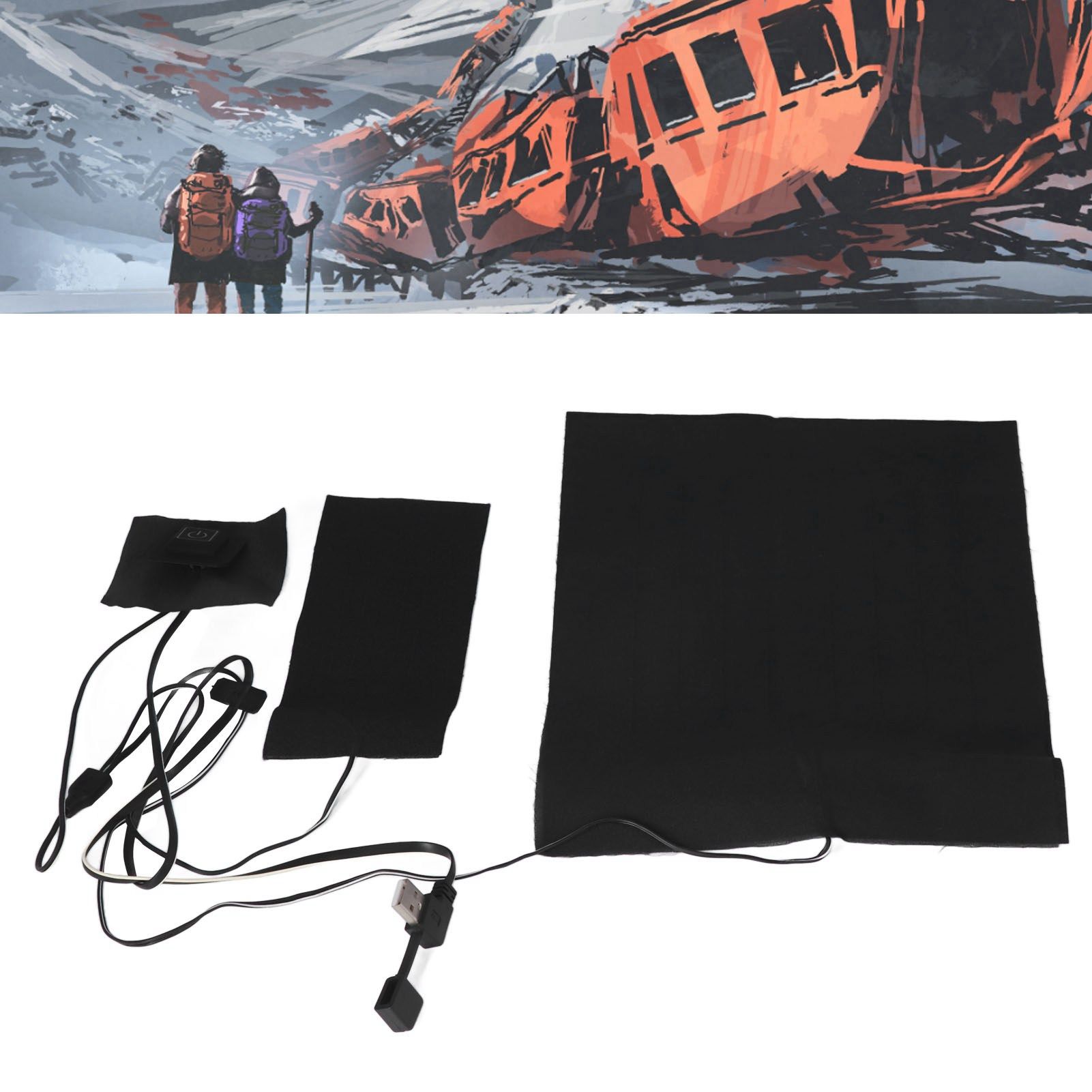 2 in 1 Electric Heating Pad with 3 Gear Adjustable Temperature Waterproof USB view 11
