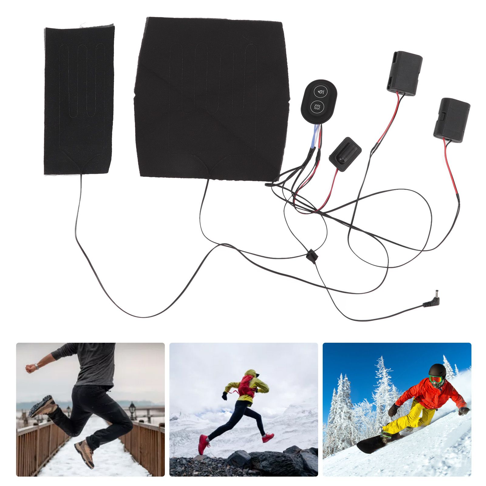 Electric Heating Pad 1 for 2 Adjustable 3 Level Dual Motors Soft Heating Belt view 12