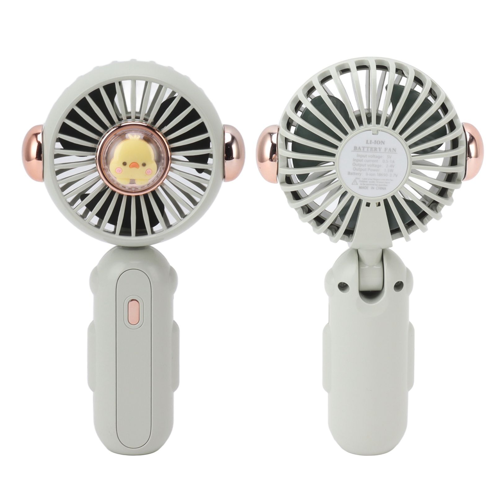 Foldable Mini Fan Cute Lightweight 900mAh Adjustable Low Noise Handheld Fan view 7