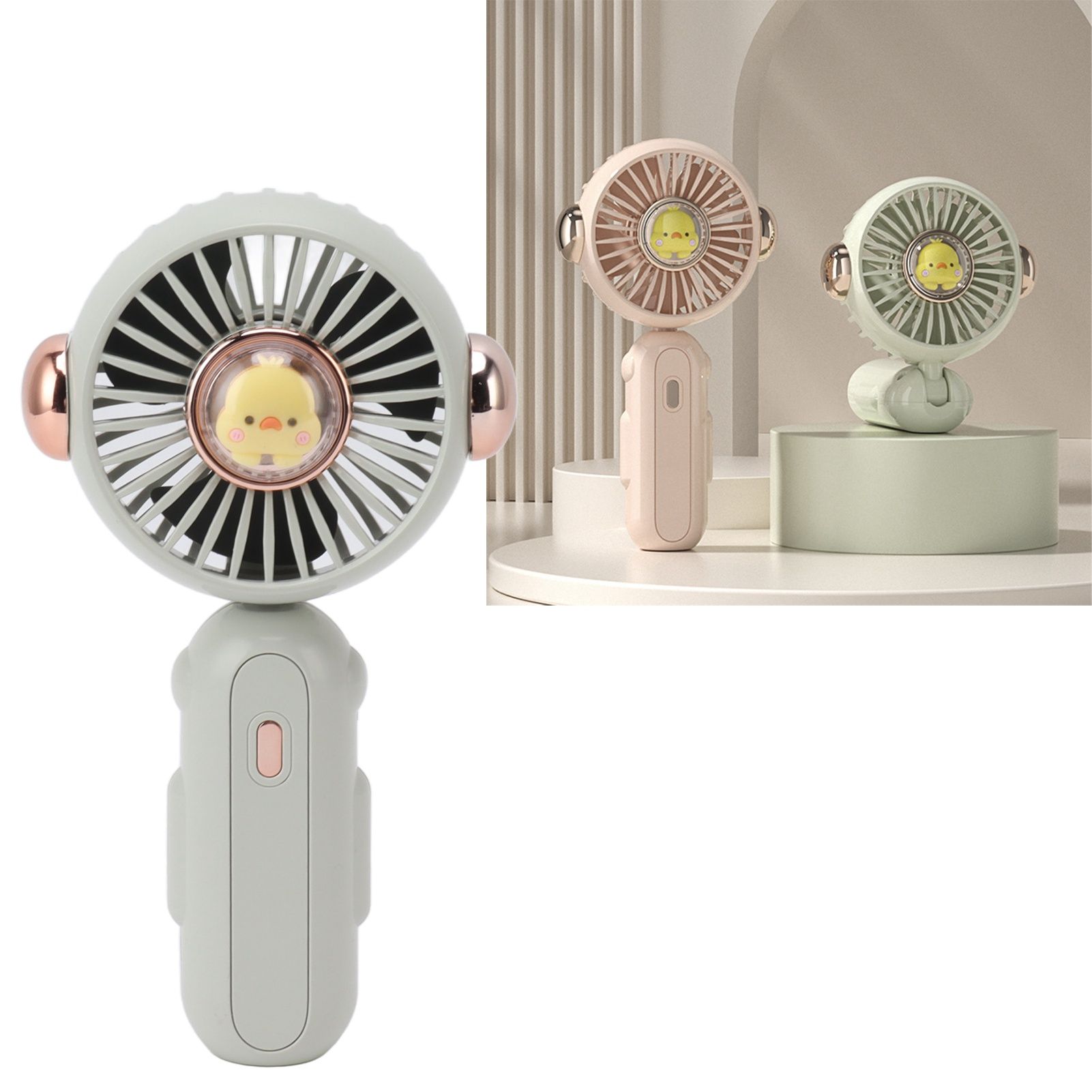Foldable Mini Fan Cute Lightweight 900mAh Adjustable Low Noise Handheld Fan view 9