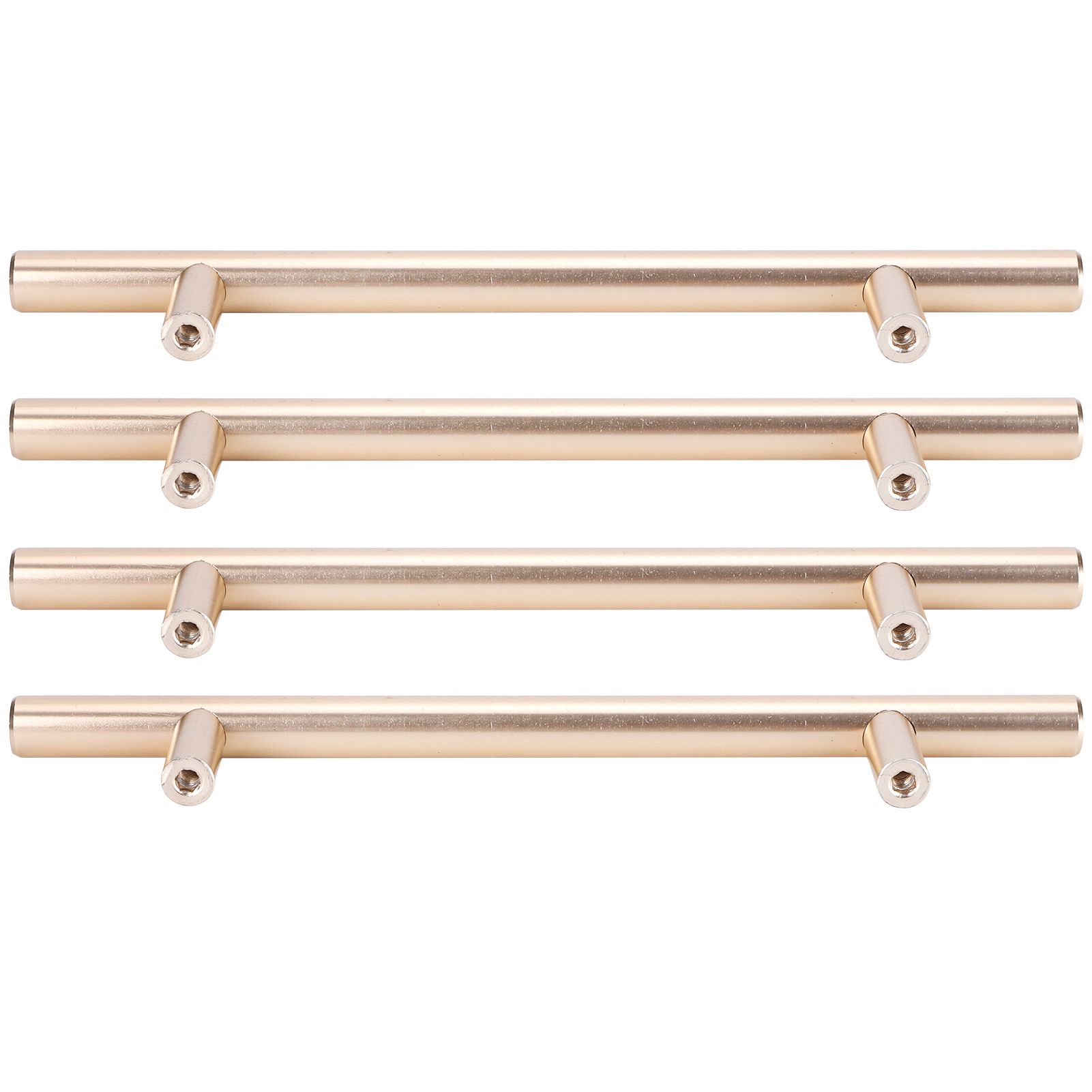 4Set Door Handle Aluminum Alloy Gold Drawer Pull Handles Cabinet Wardrobe view 2
