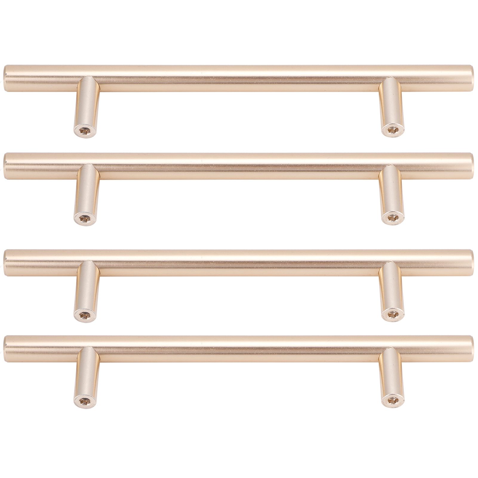 4Set Door Handle Aluminum Alloy Gold Drawer Pull Handles Cabinet Wardrobe view 4