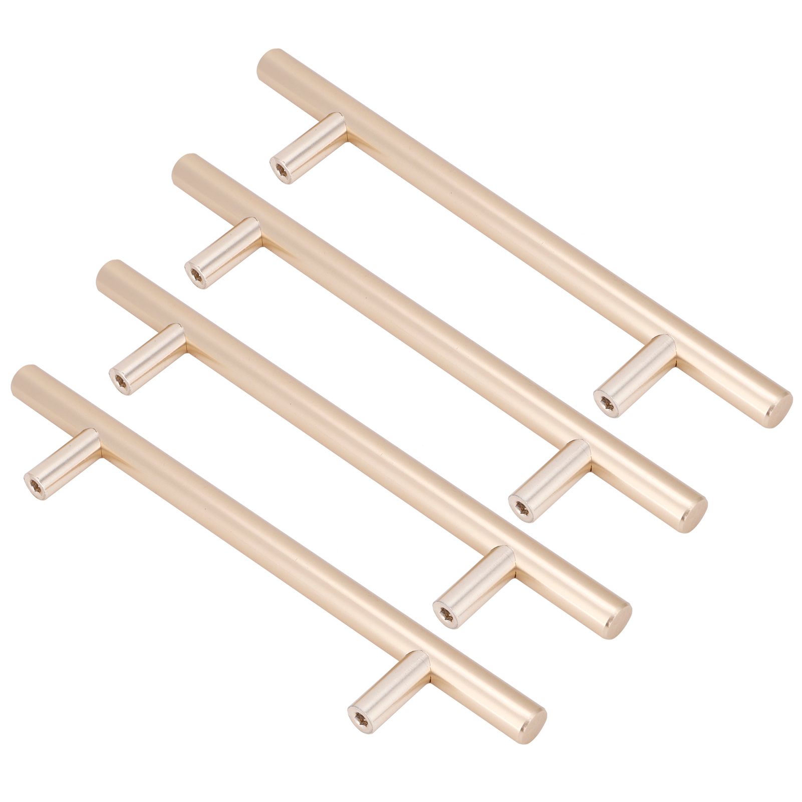 4Set Door Handle Aluminum Alloy Gold Drawer Pull Handles Cabinet Wardrobe view 7
