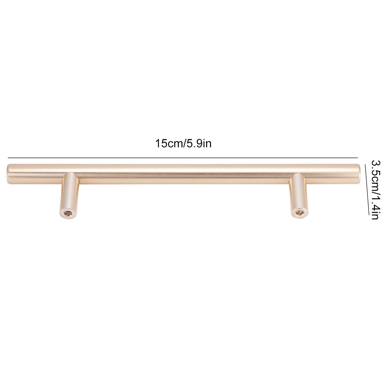 4Set Door Handle Aluminum Alloy Gold Drawer Pull Handles Cabinet Wardrobe view 15
