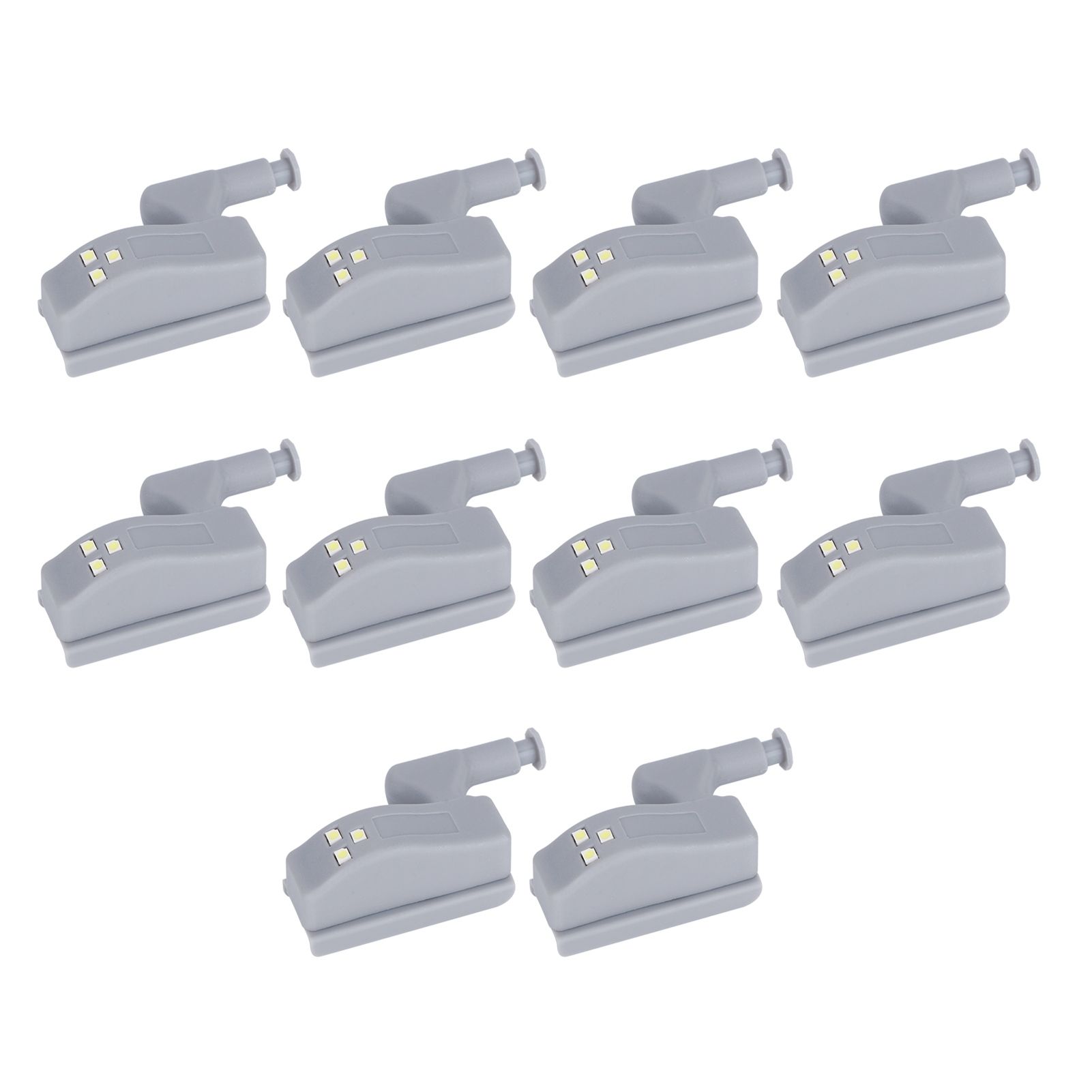10Set Hinge LED Sensor Light Set Home Cabinet Cupboard Closet Drawer Induction view 3