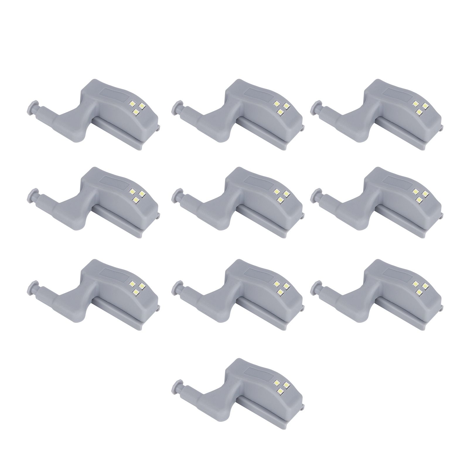 10Set Hinge LED Sensor Light Set Home Cabinet Cupboard Closet Drawer Induction view 4