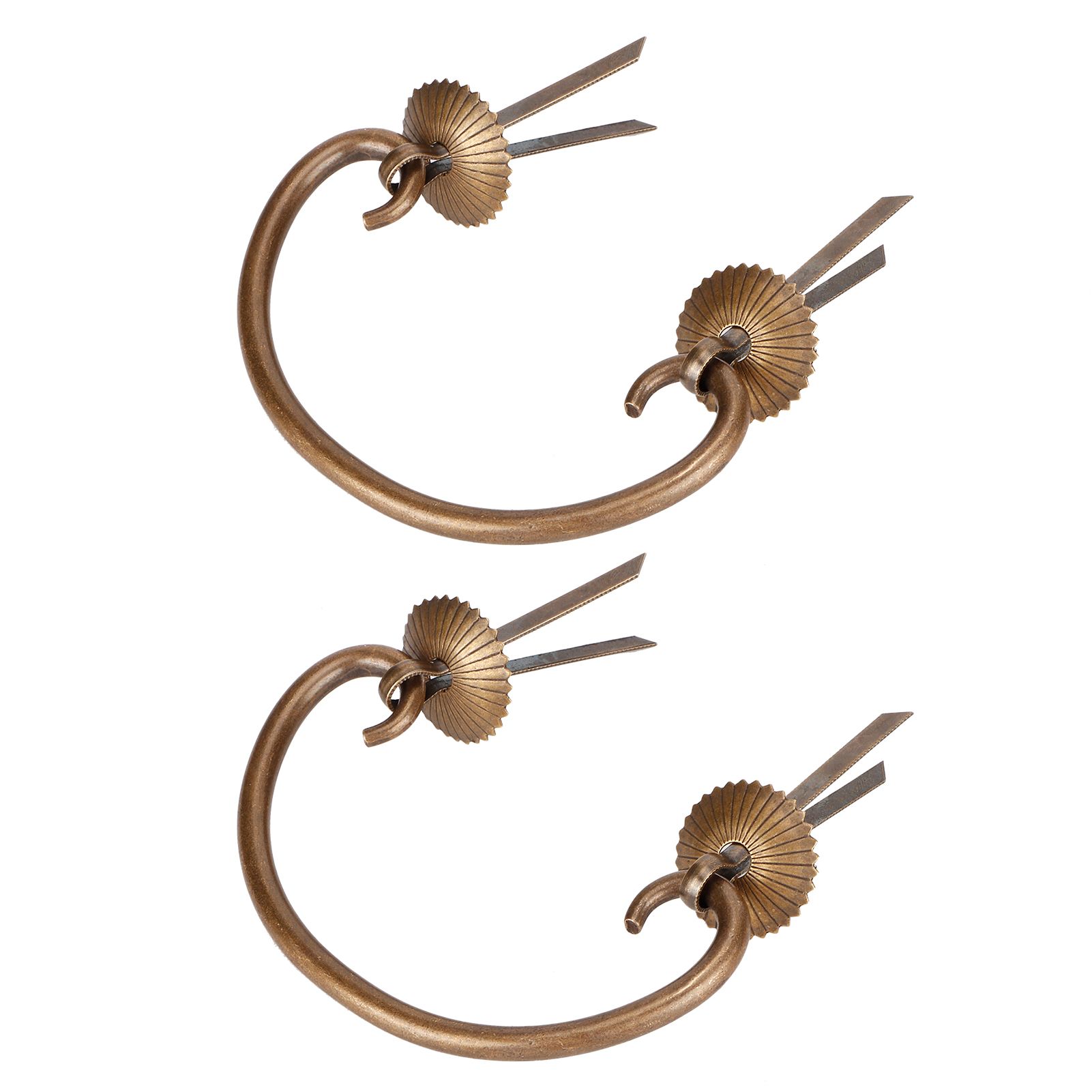 2 Set Drawer Drawer Pulls Chinese Style Antique Copper Handle Cabinet Hardware view 5