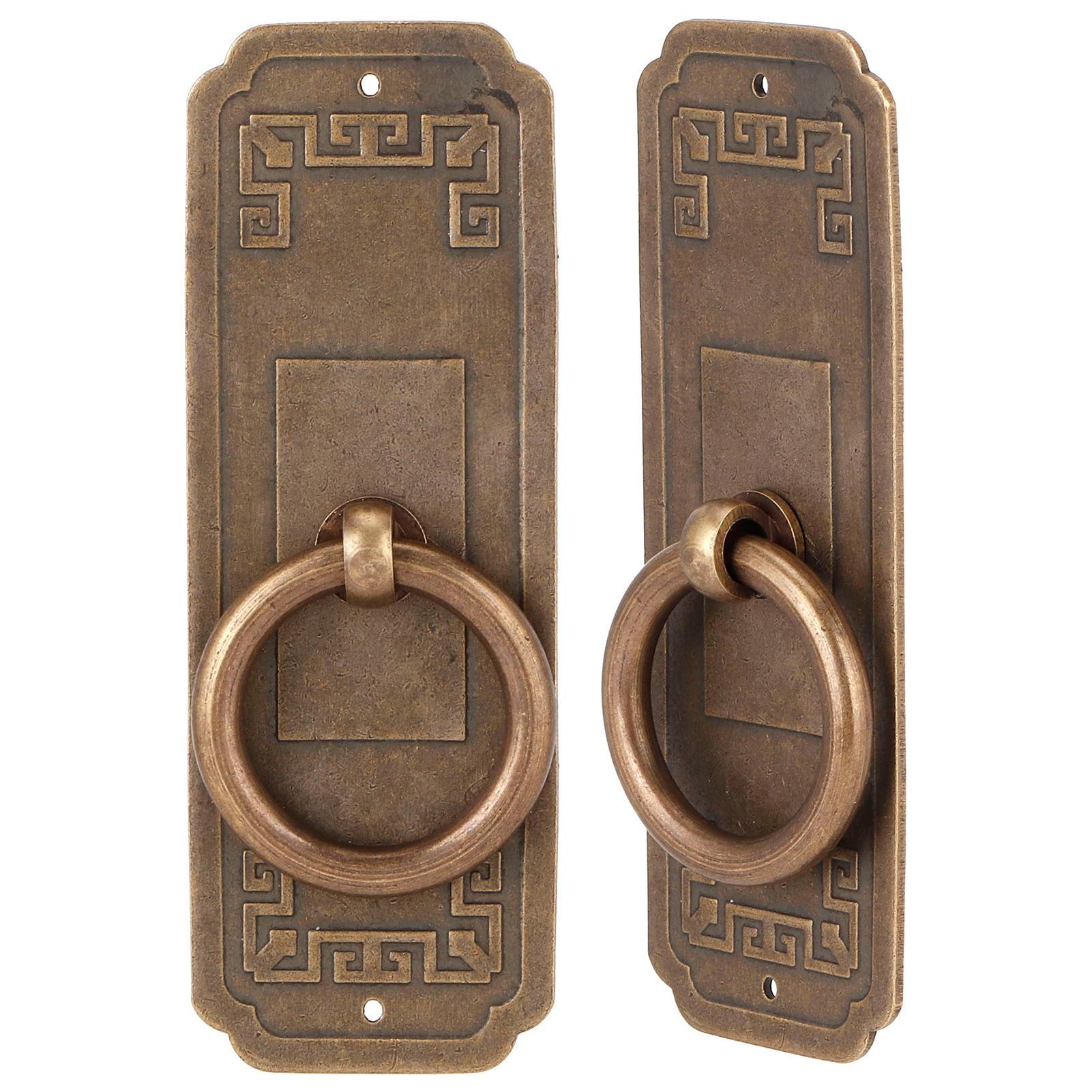 2 Sets Chinese Style Handle Single Hole Door Pull Knobs for Kitchen Cabinet view 2